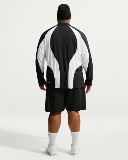 Nike Tech Men's Dri-FIT ADV Jersey - Black/Off-White/Off-White - View 10