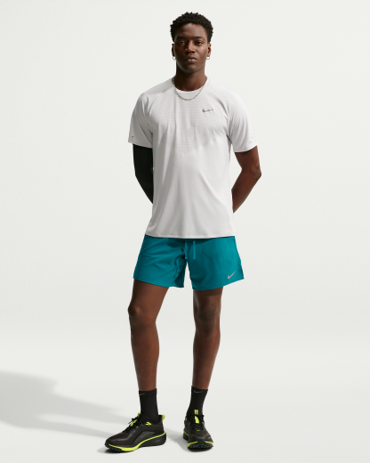 Nike Stride Men's Dri-FIT 18cm (approx.) Briefs-Lined Running Shorts - Bright Spruce - View 1