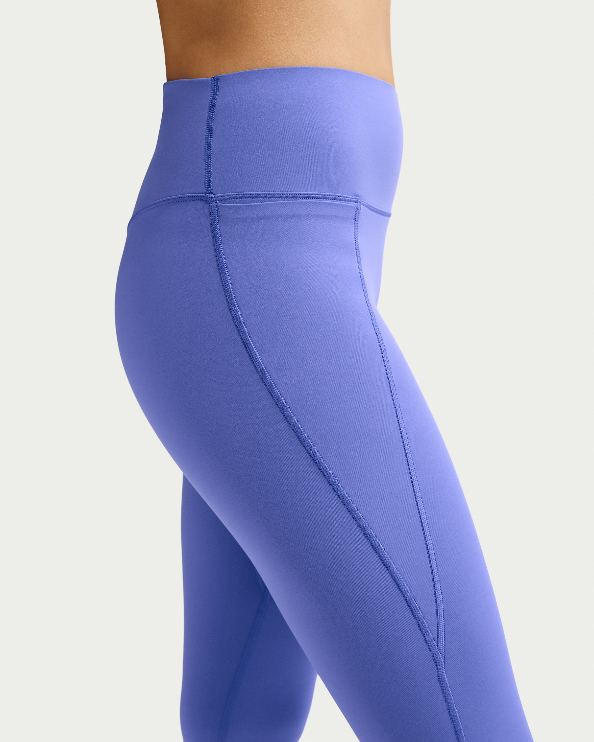 Nike Universa Women's High-Waisted Full-Length Leggings with No Front Seam - Sapphire/Bright Blue/Deep Night - View 7