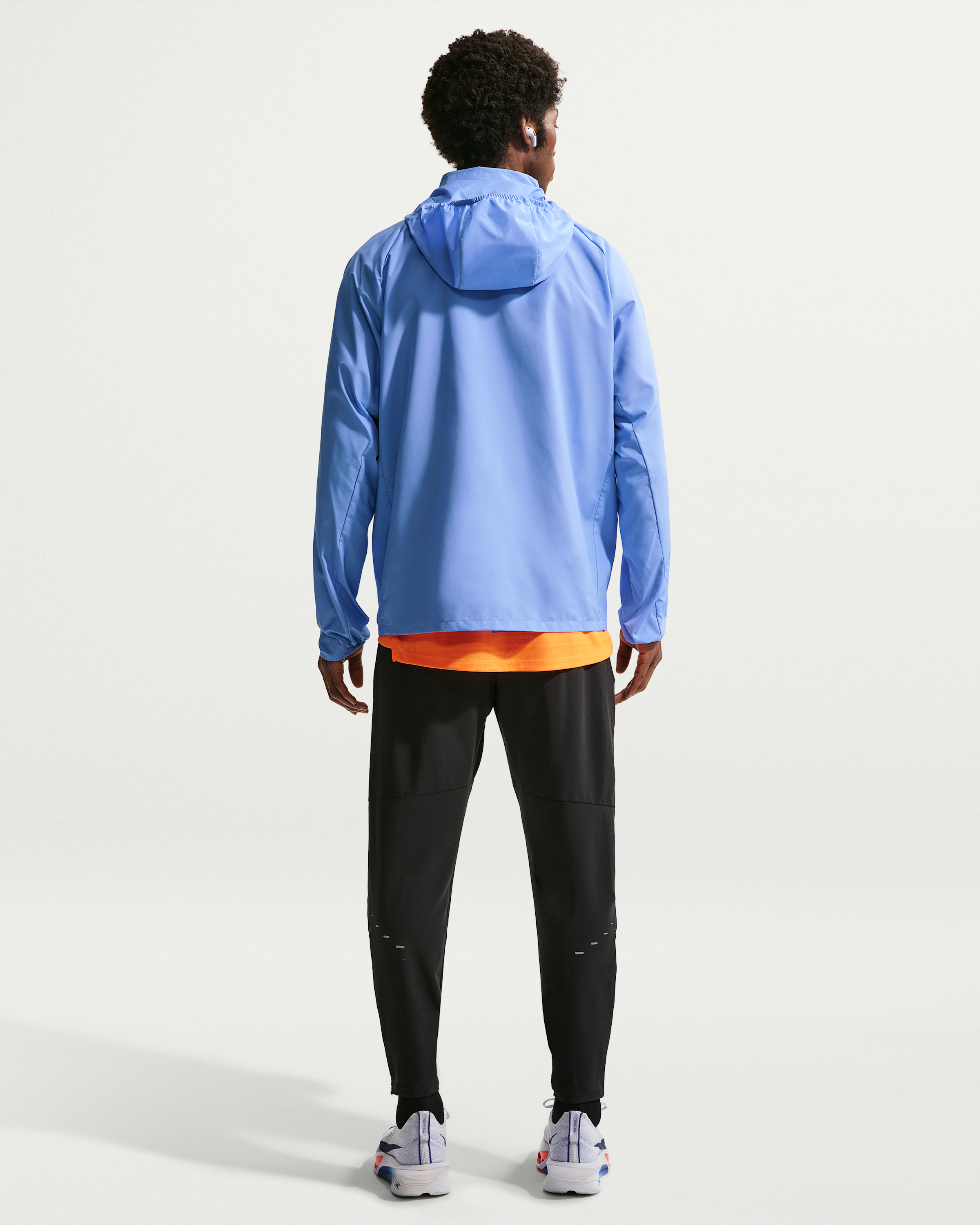 Nike Miler Men's Repel UV Protection Hooded Running Jacket - Royal Pulse/Royal Pulse - View 5