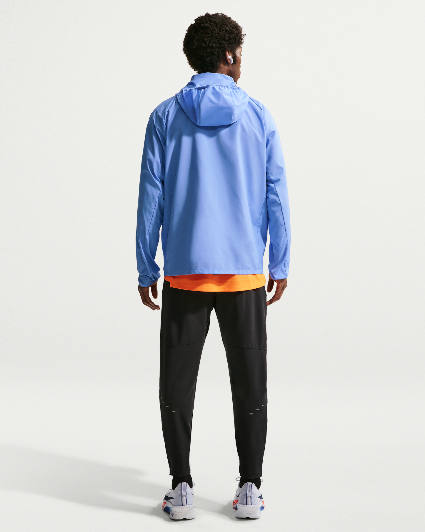 Nike Miler Men's Repel UV Protection Hooded Running Jacket - Royal Pulse/Royal Pulse - View 5