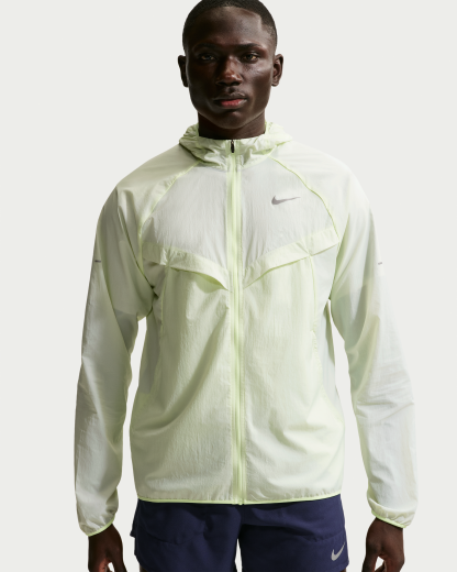 Nike Stride Men's Repel UV Running Jacket - Barely Volt/Barely Volt - View 1