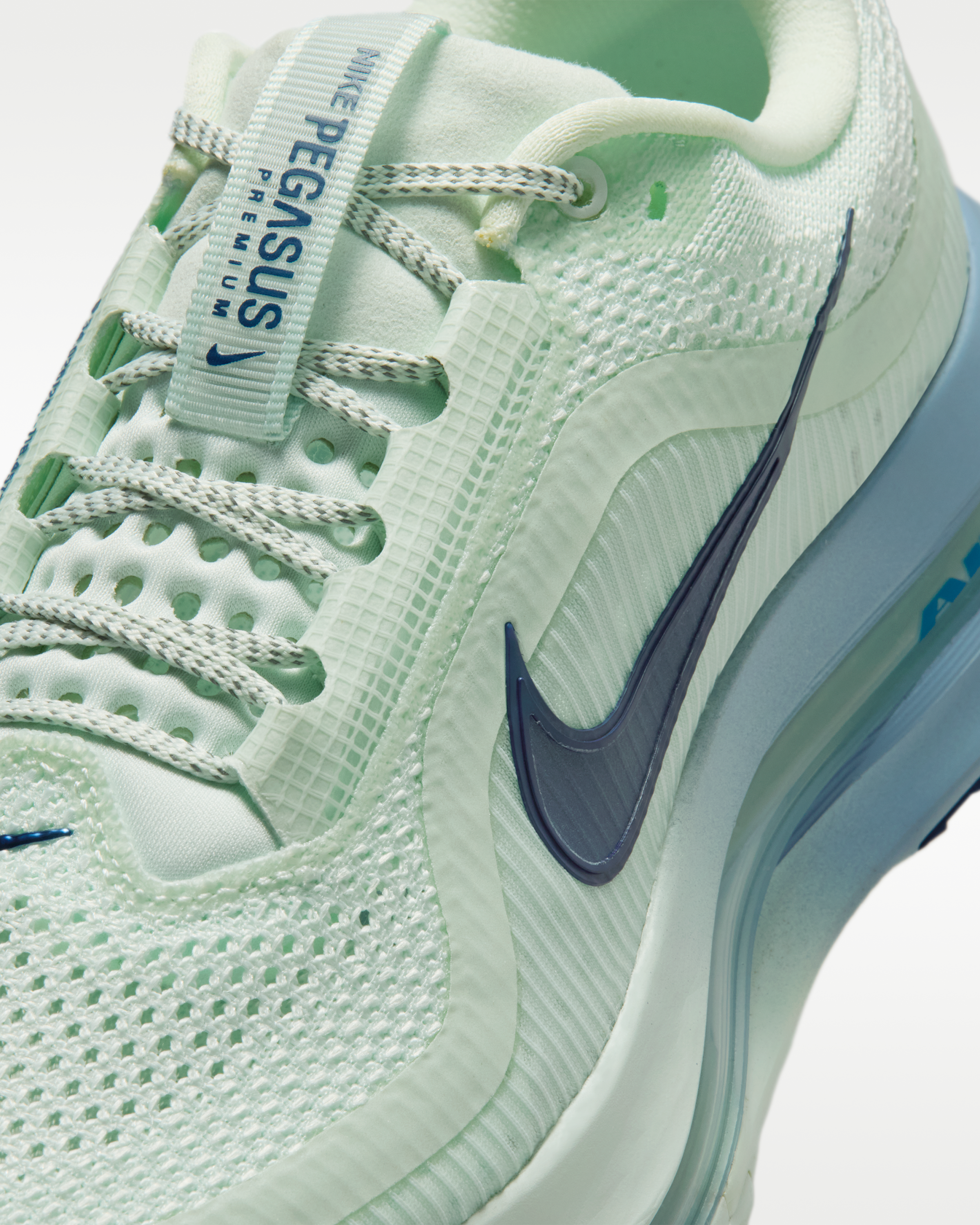 Nike Pegasus Premium Women's Road Running Shoes - Barely Green/Work Blue/Football Grey/Blue Void - View 7