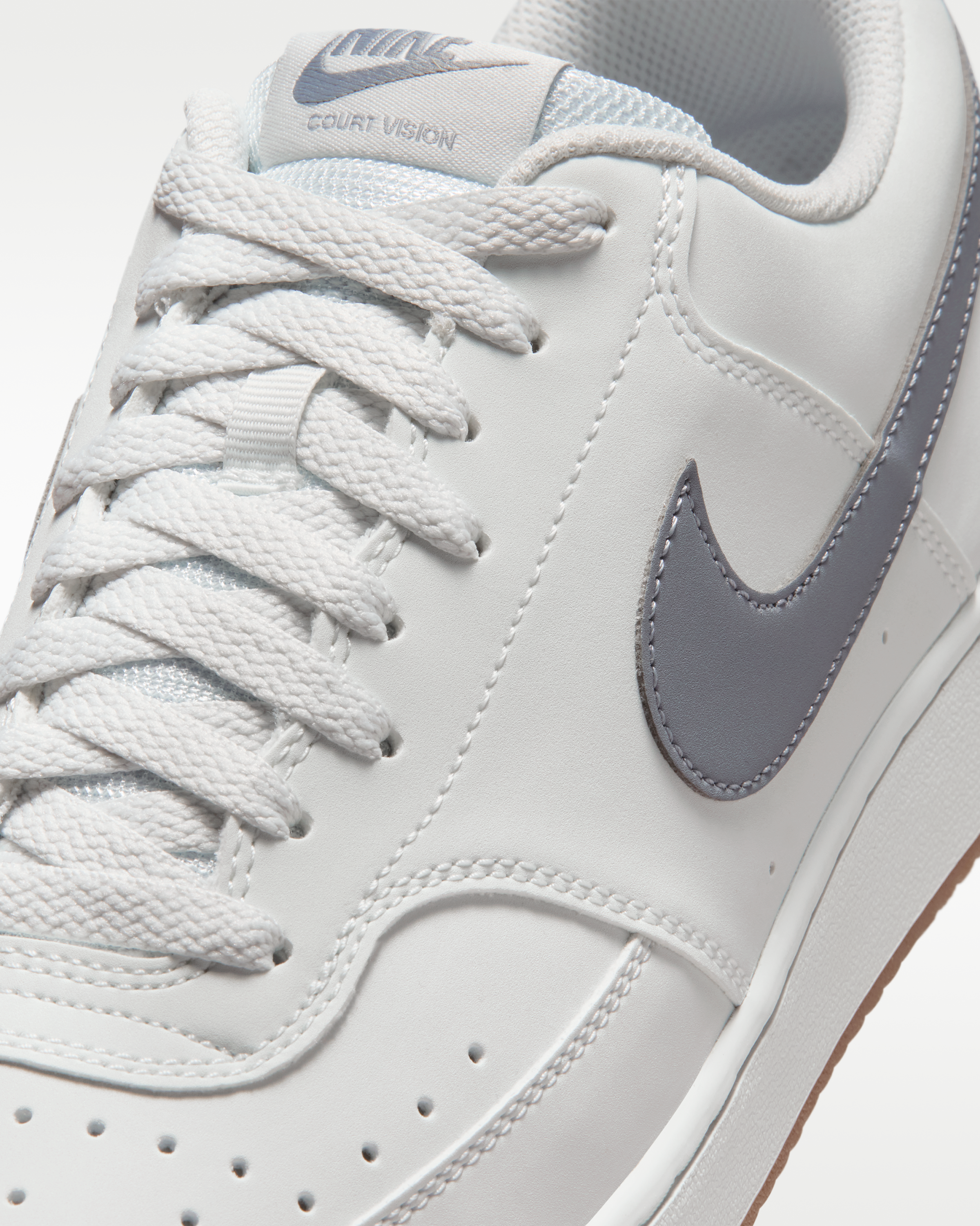 Nike Court Vision Low Men's Shoes - Off-White/Gum Medium Brown/Stealth - View 7