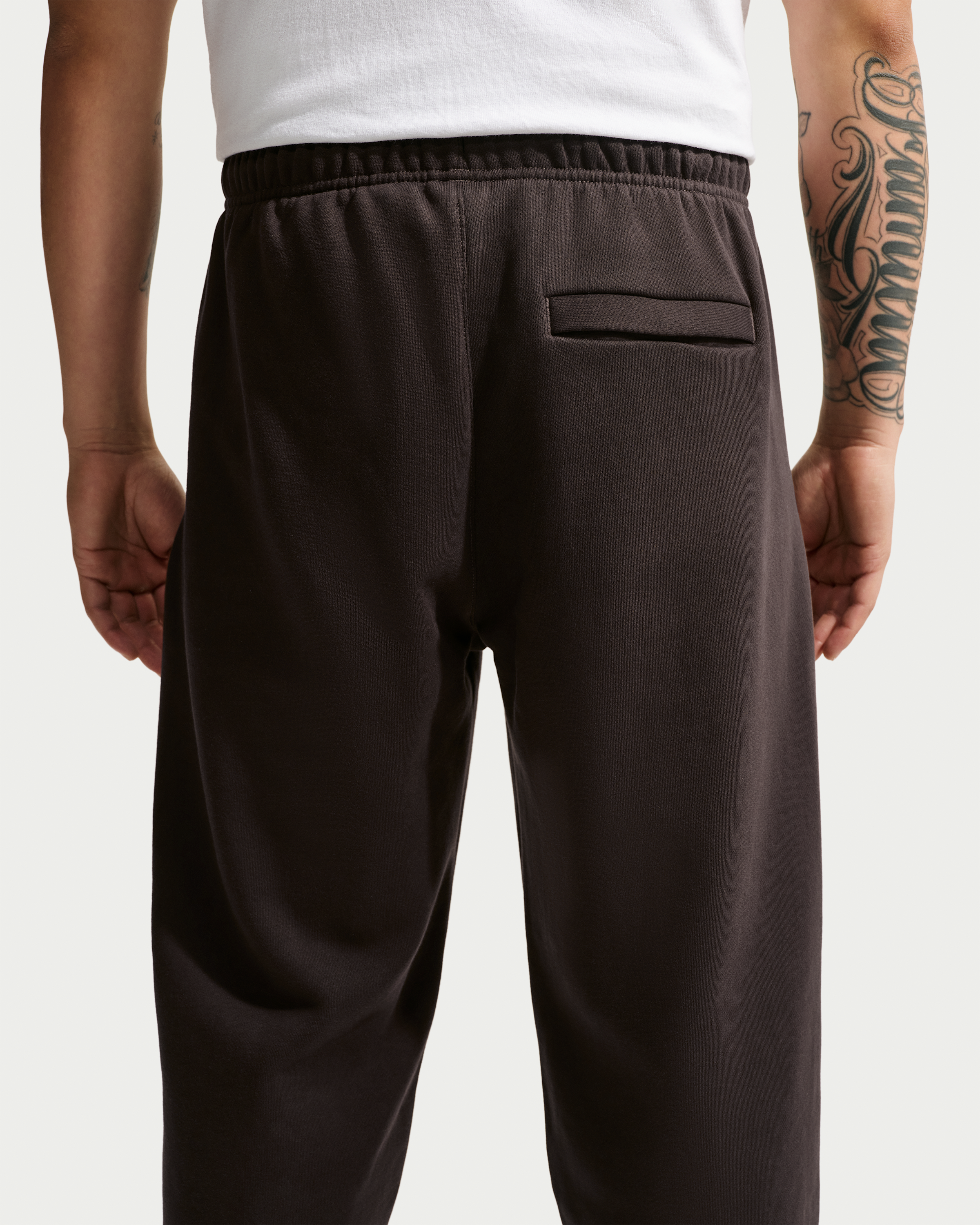 Nike Solo Fleece Men's Cuffed Trousers - Velvet Brown/Sail - View 3