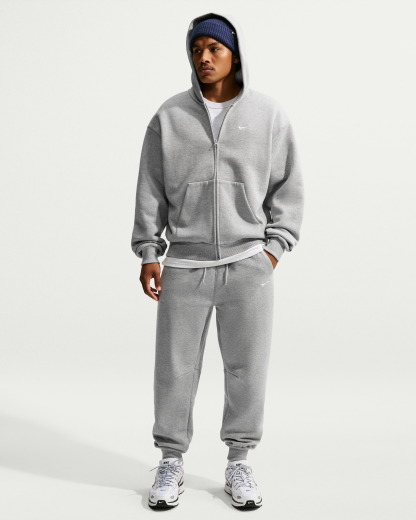 Nike Solo Fleece Men's Joggers - Dark Grey Heather/Sail - View 1