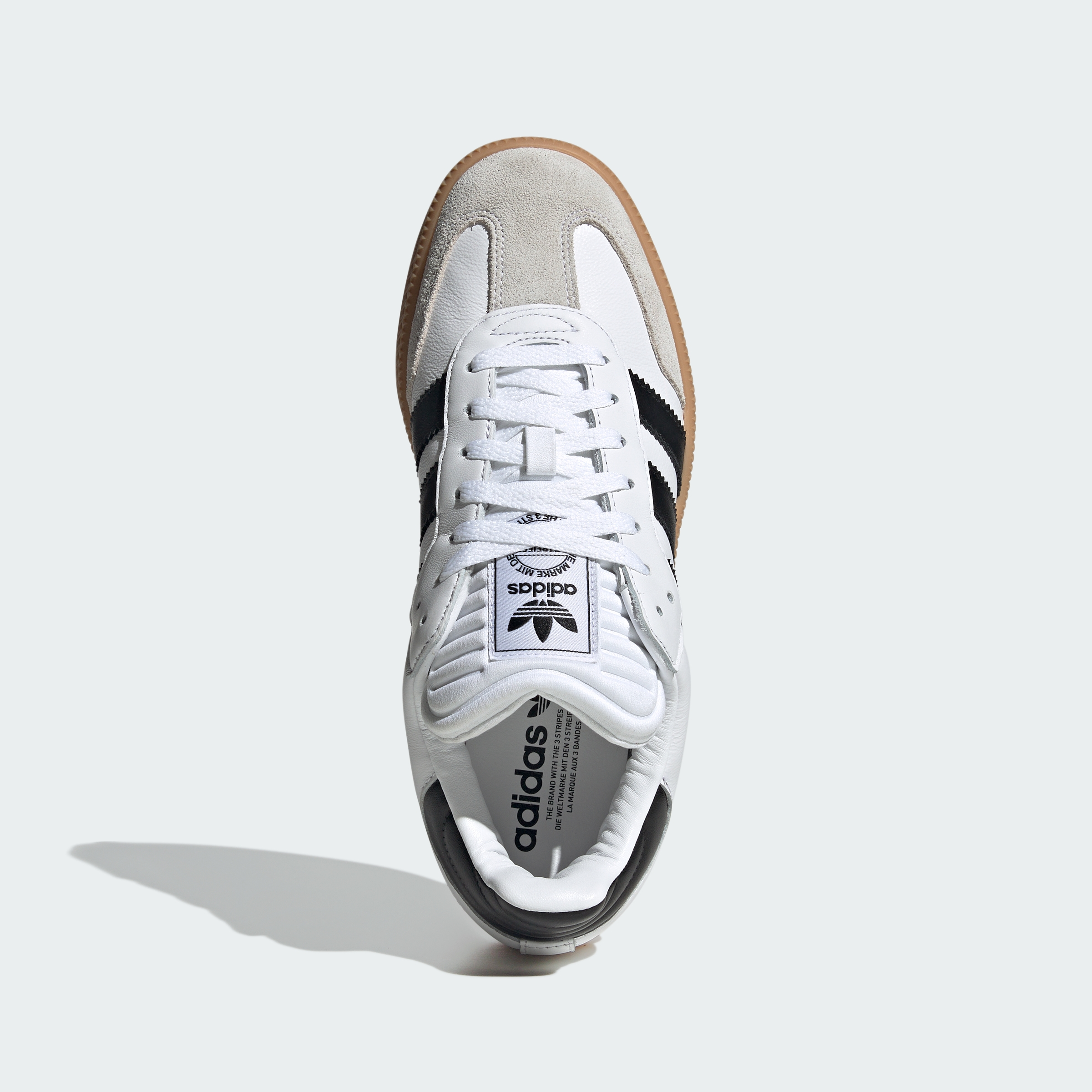 adidas Samba XLG Shoes - Cloud White / Core Black / Gum - View 5