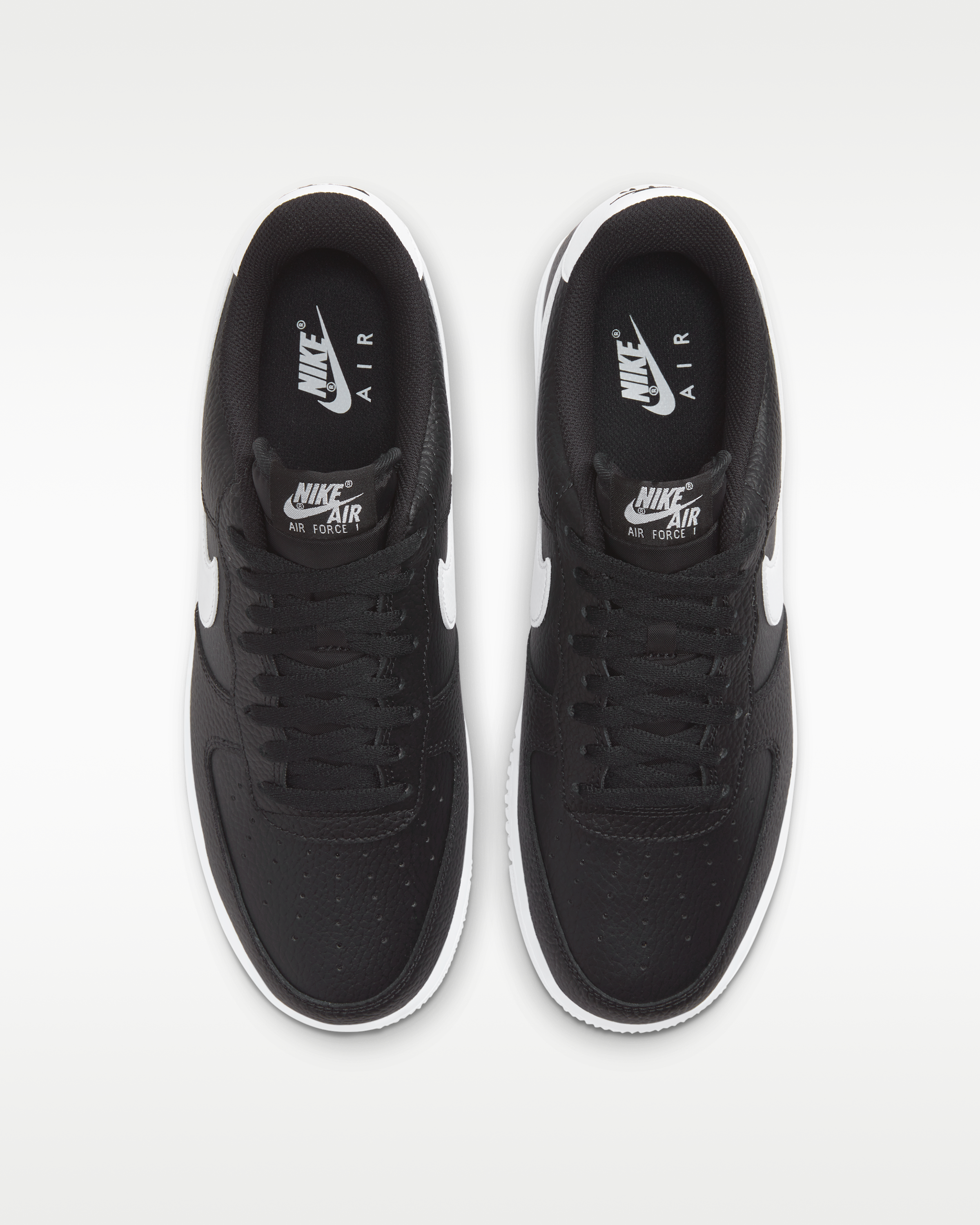 Nike Air Force 1 '07 Men's Shoe - Black/White - View 4