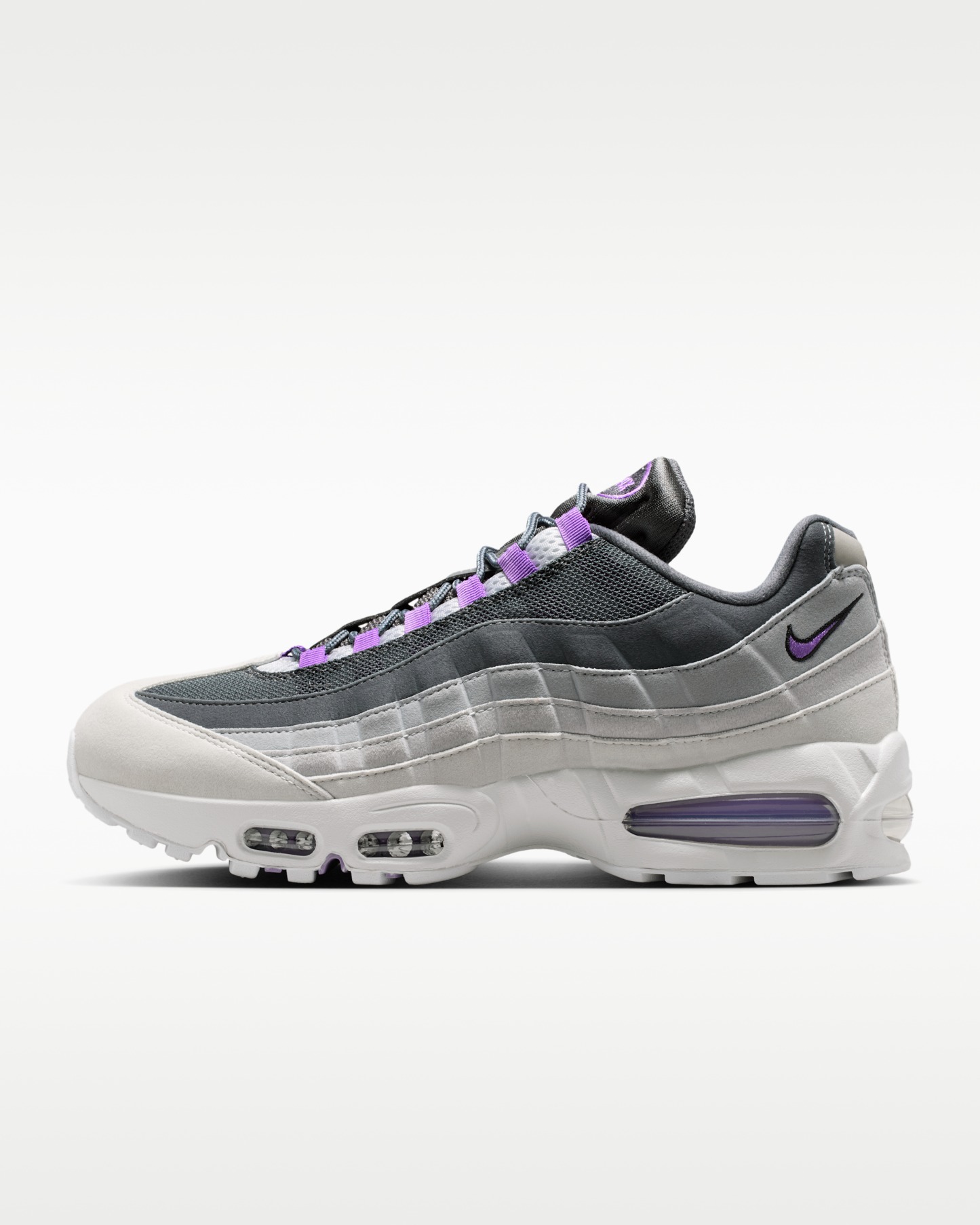 Nike Air Max 95 Big Bubble 'OG' Men's Shoes - Photon Dust/Dark Grey/Grey Fog/Bright Violet - View 1