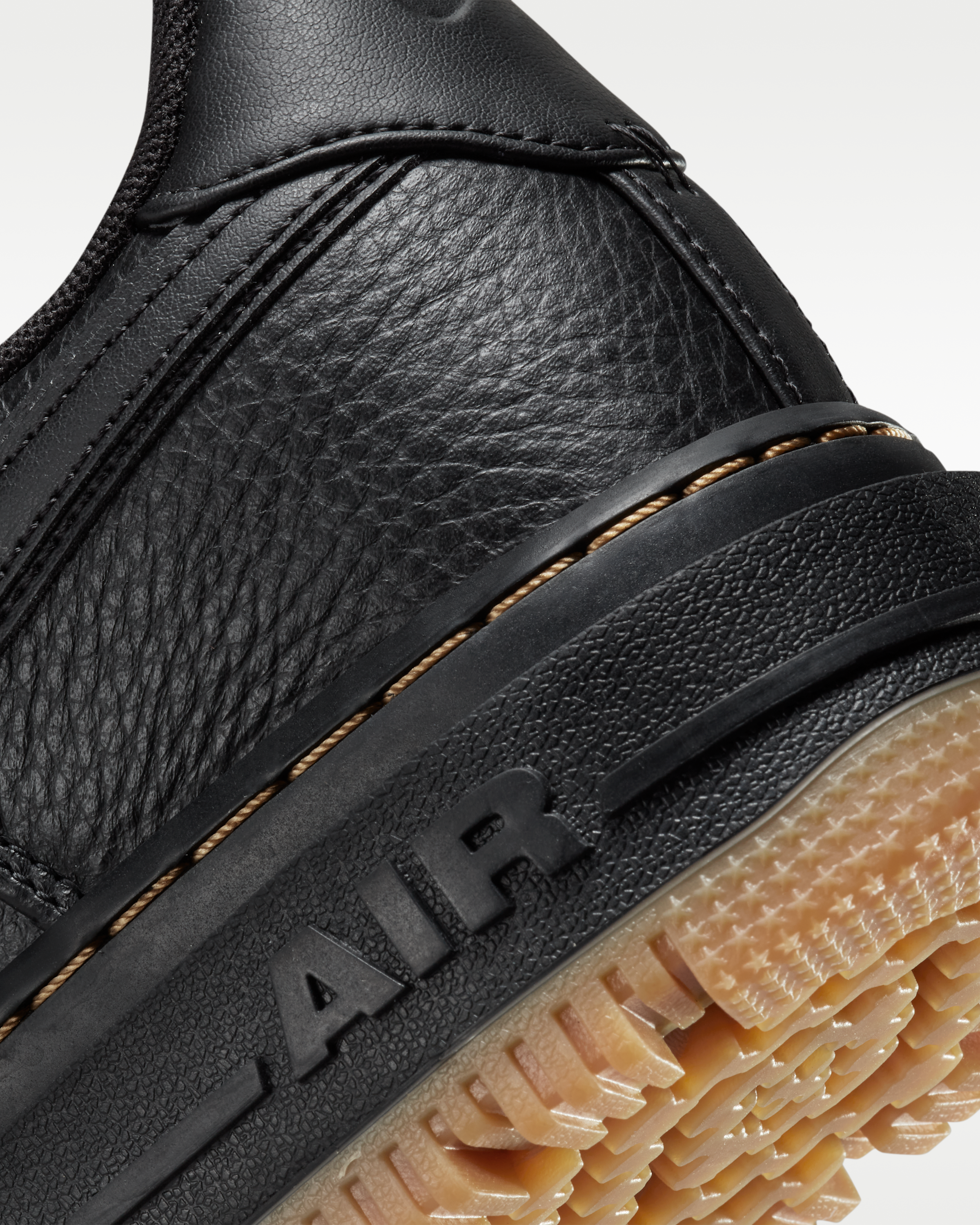 Nike Air Force 1 Luxe Men's Shoes - Black/Bucktan/Gum Yellow/Black - View 8