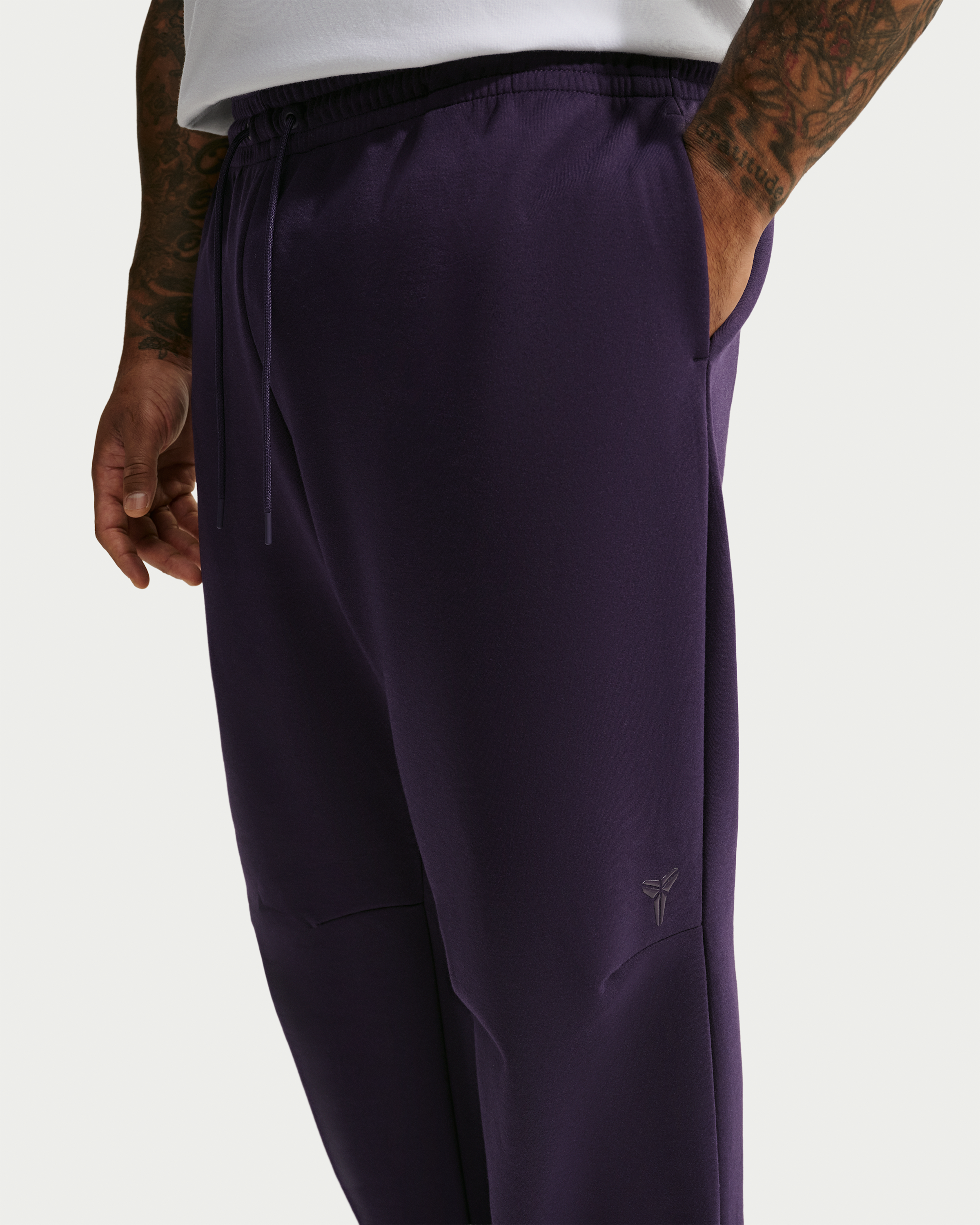 Kobe Men's Dri-FIT Fleece Basketball Trousers - Purple Dynasty/Purple Dynasty - View 8