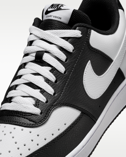 Nike Court Vision Low Men's Shoes - Black/White - View 7
