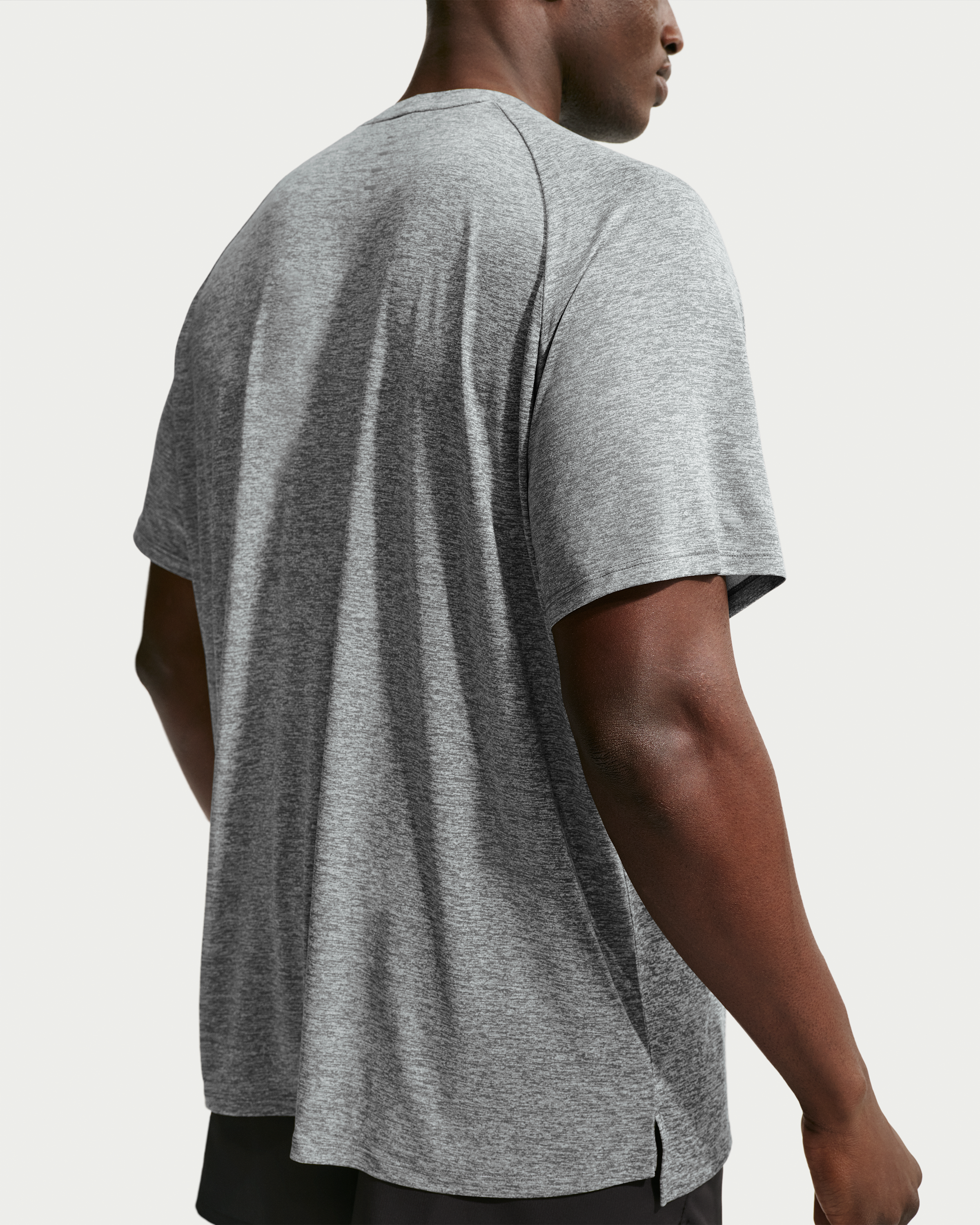 Nike Stride Men's Dri-FIT ADV Short-Sleeve Running Top - Smoke Grey/Heather - View 7