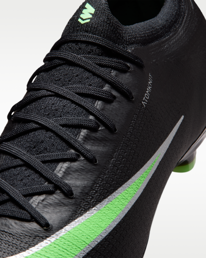 Nike Mercurial Vapor 17 Elite Firm-Ground Low-Top Football Boots - Black/Black/Illusion Green - View 8