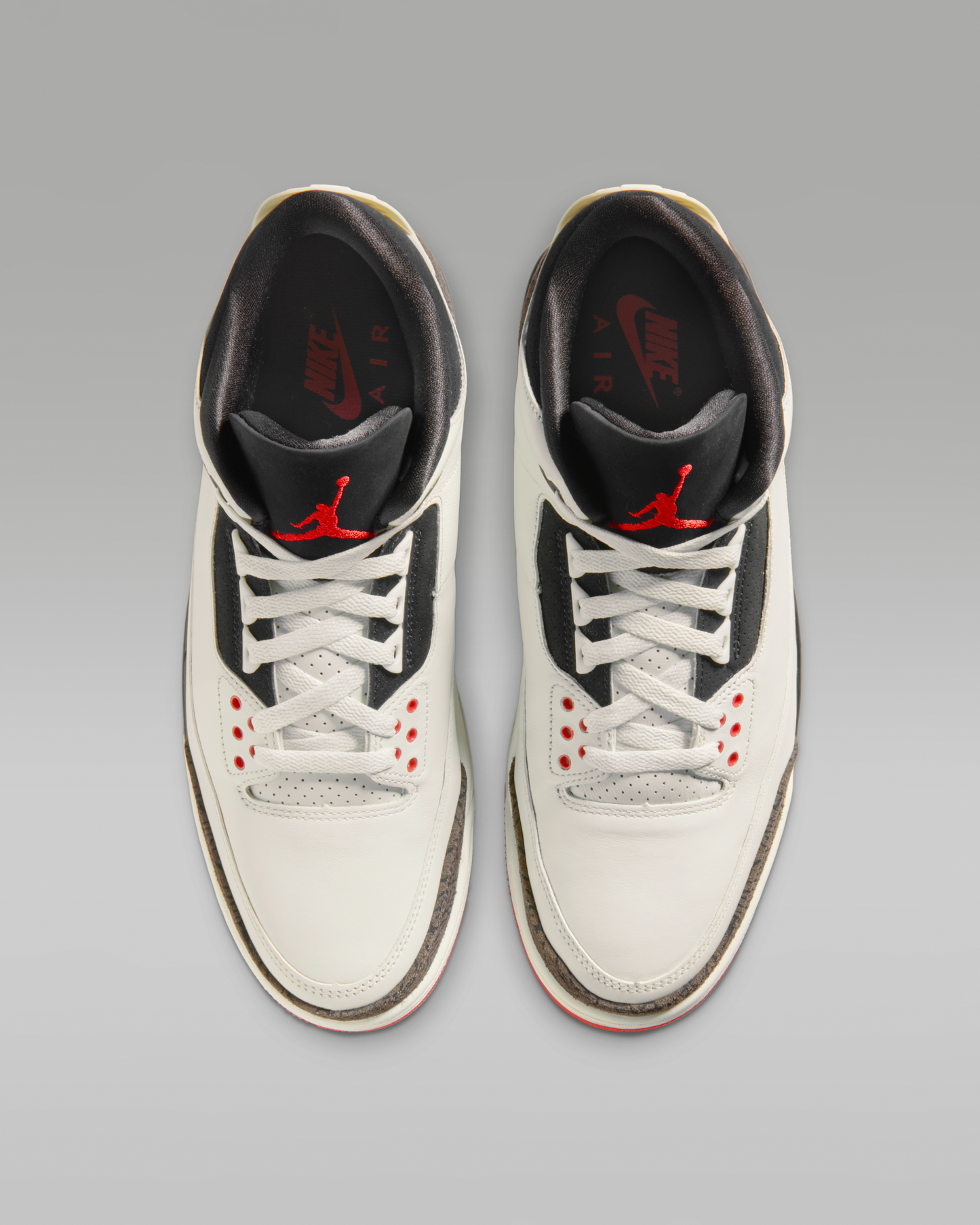 Air Jordan 3 'World's Best' Men's Shoes - Sail/University Red/Pale Ivory/Black - View 4