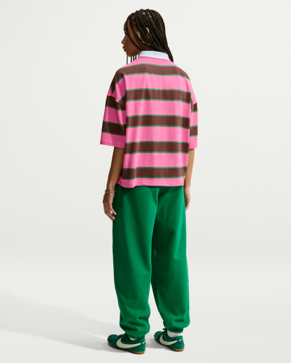 Nike Sportswear Women's Polo - Pinksicle/Pine Green/Cacao Wow - View 5