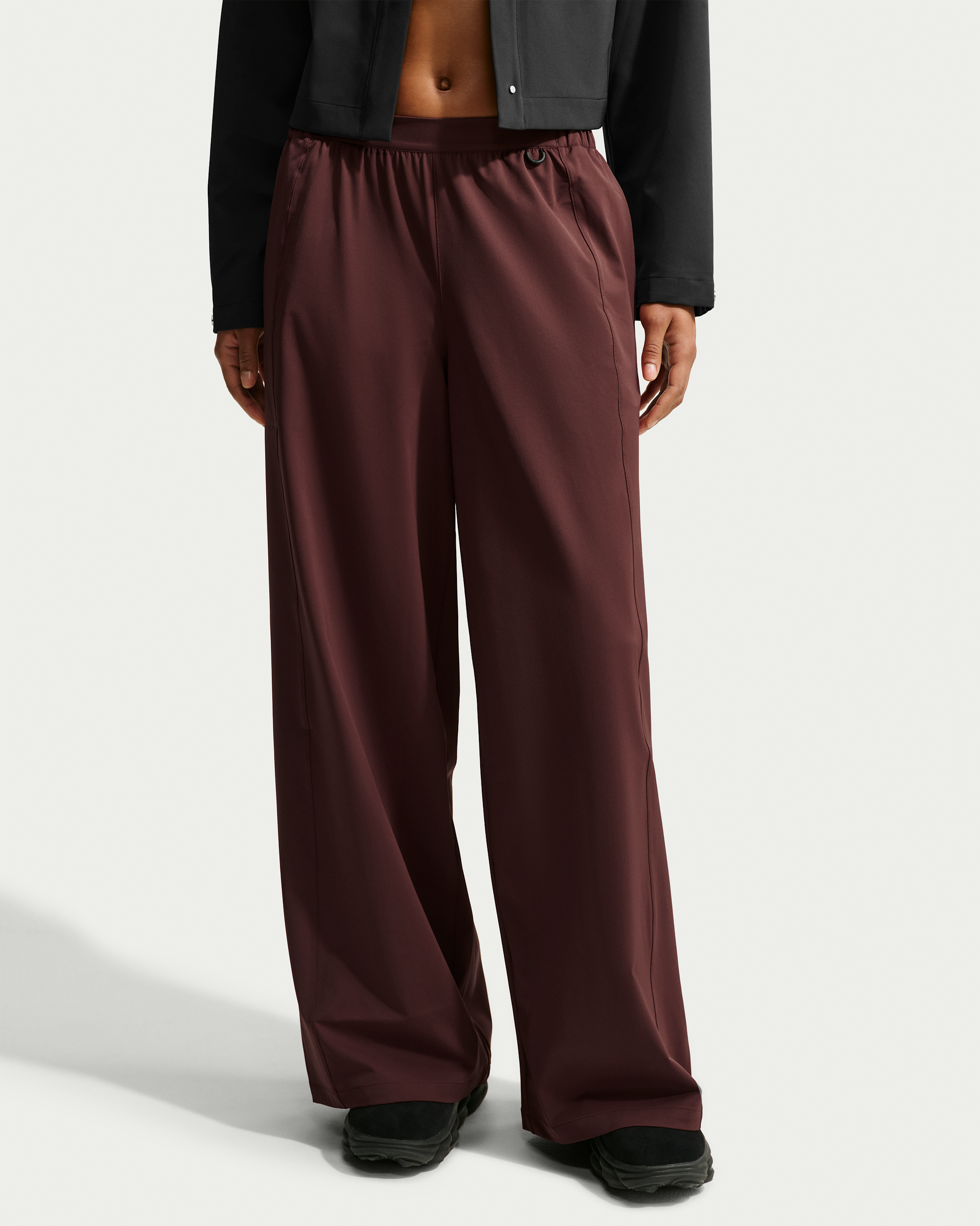 Nike 24.7 PerfectStretch Women's Dri-FIT Mid-Rise Wide-Leg Trousers - Mystic Dates/Light Boulder - View 2