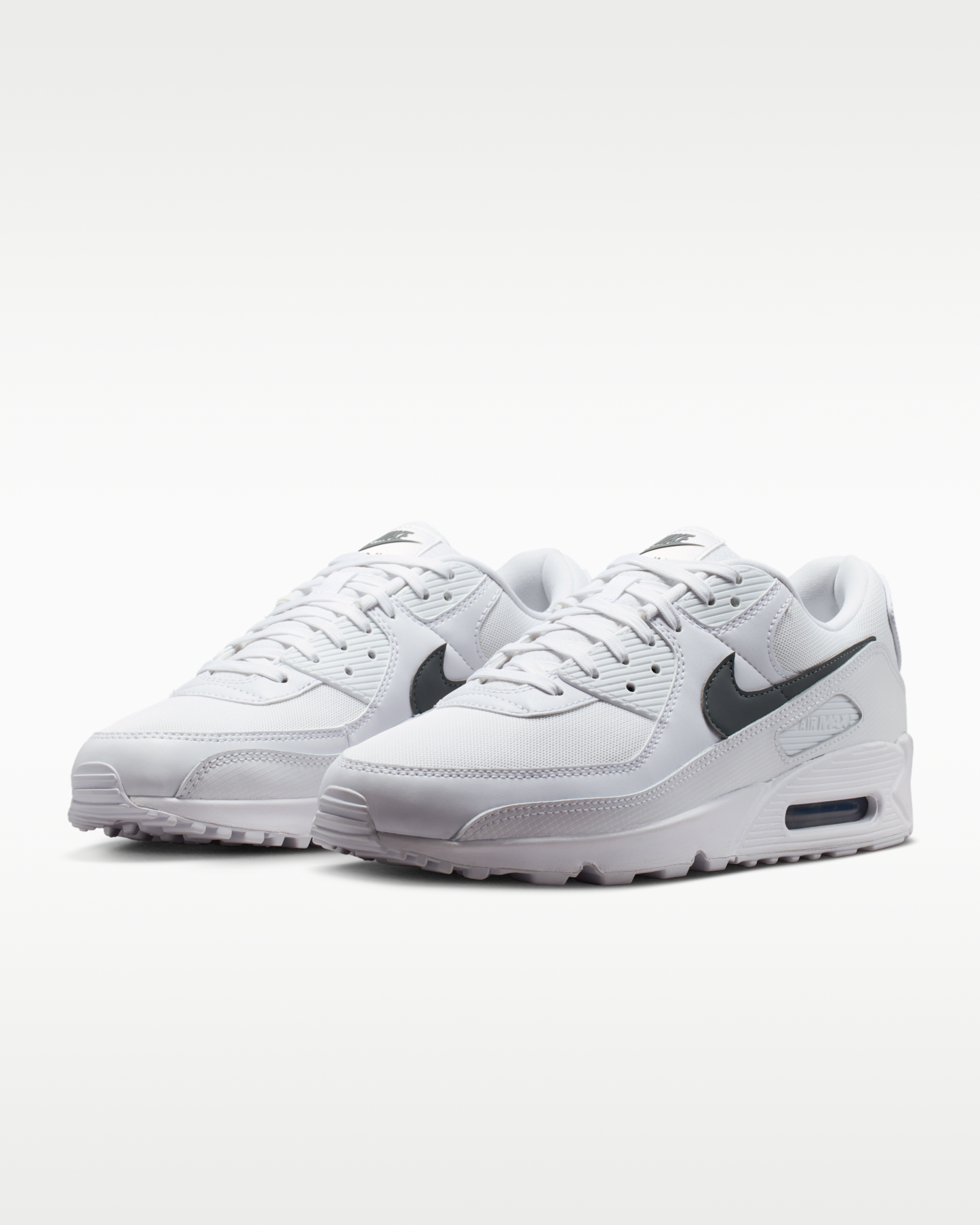 Nike Air Max 90 Men's Shoes - White/White/Smoke Grey - View 5