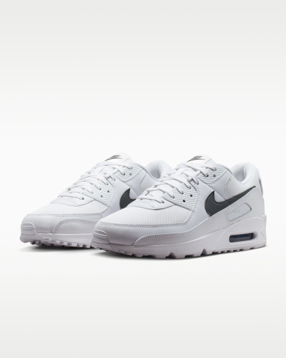 Nike Air Max 90 Men's Shoes - White/White/Smoke Grey - View 5