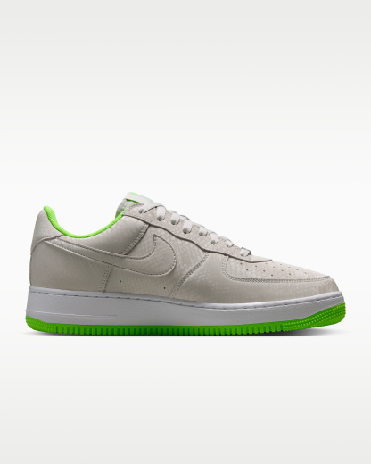 Kobe Air Force 1 Low Men's Shoes - Vast Grey/White/Electric Green - View 3