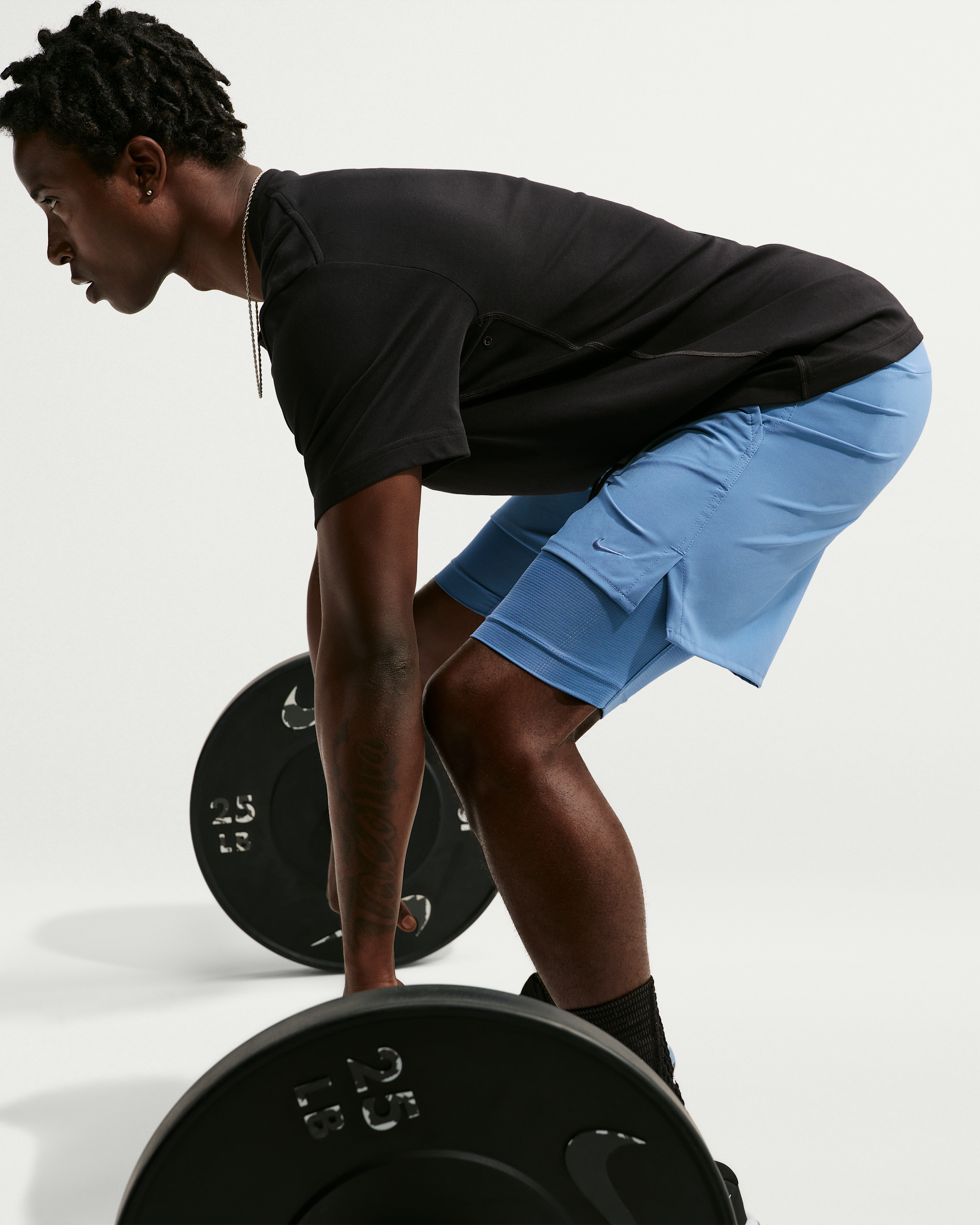 Nike Unlimited Men's Dri-FIT 18cm (approx.) 2-in-1 Versatile Shorts - Indigo Storm/Indigo Storm/Black/Indigo Storm - View 4