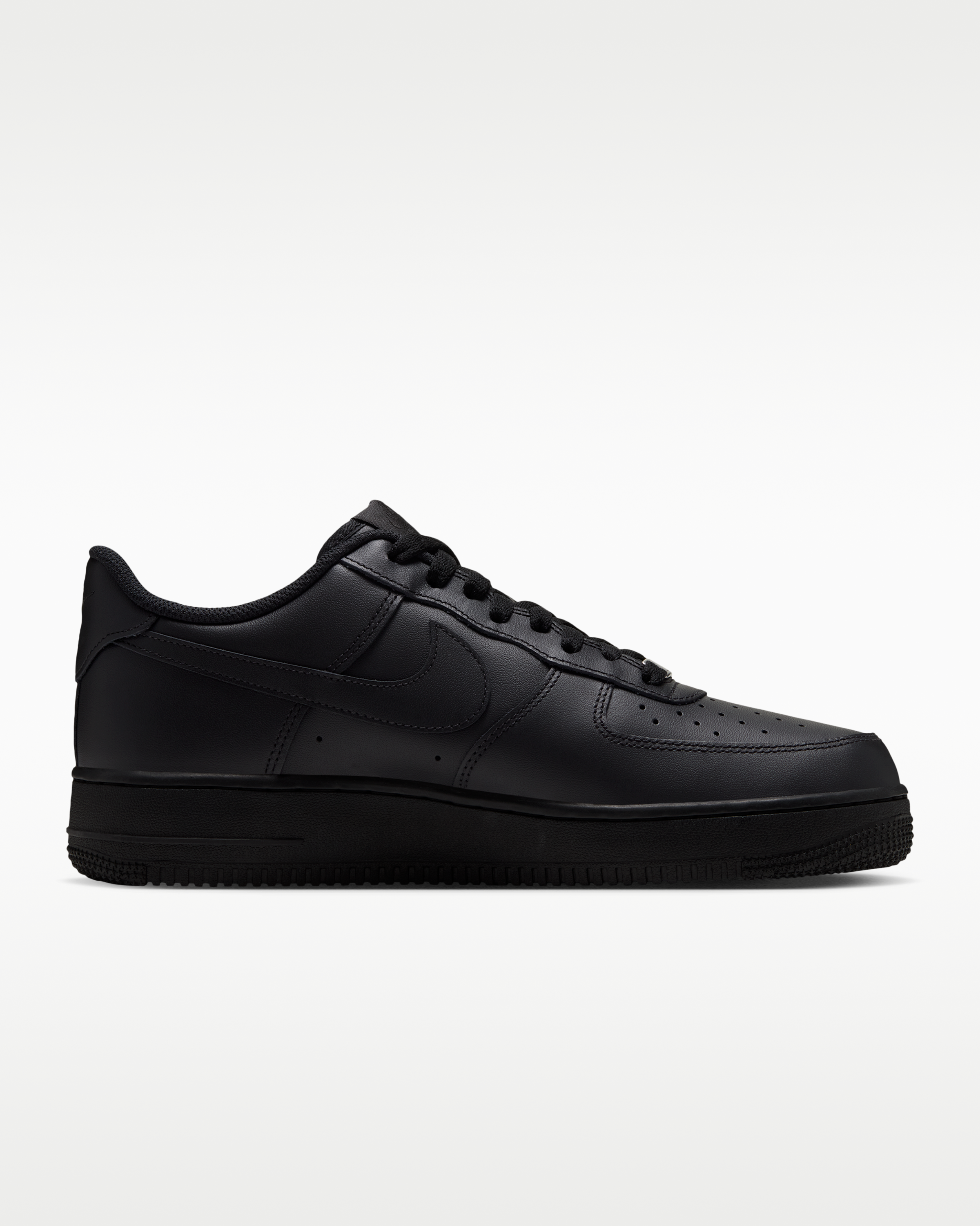 Nike Air Force 1 '07 Men's Shoes - Black/Black - View 3