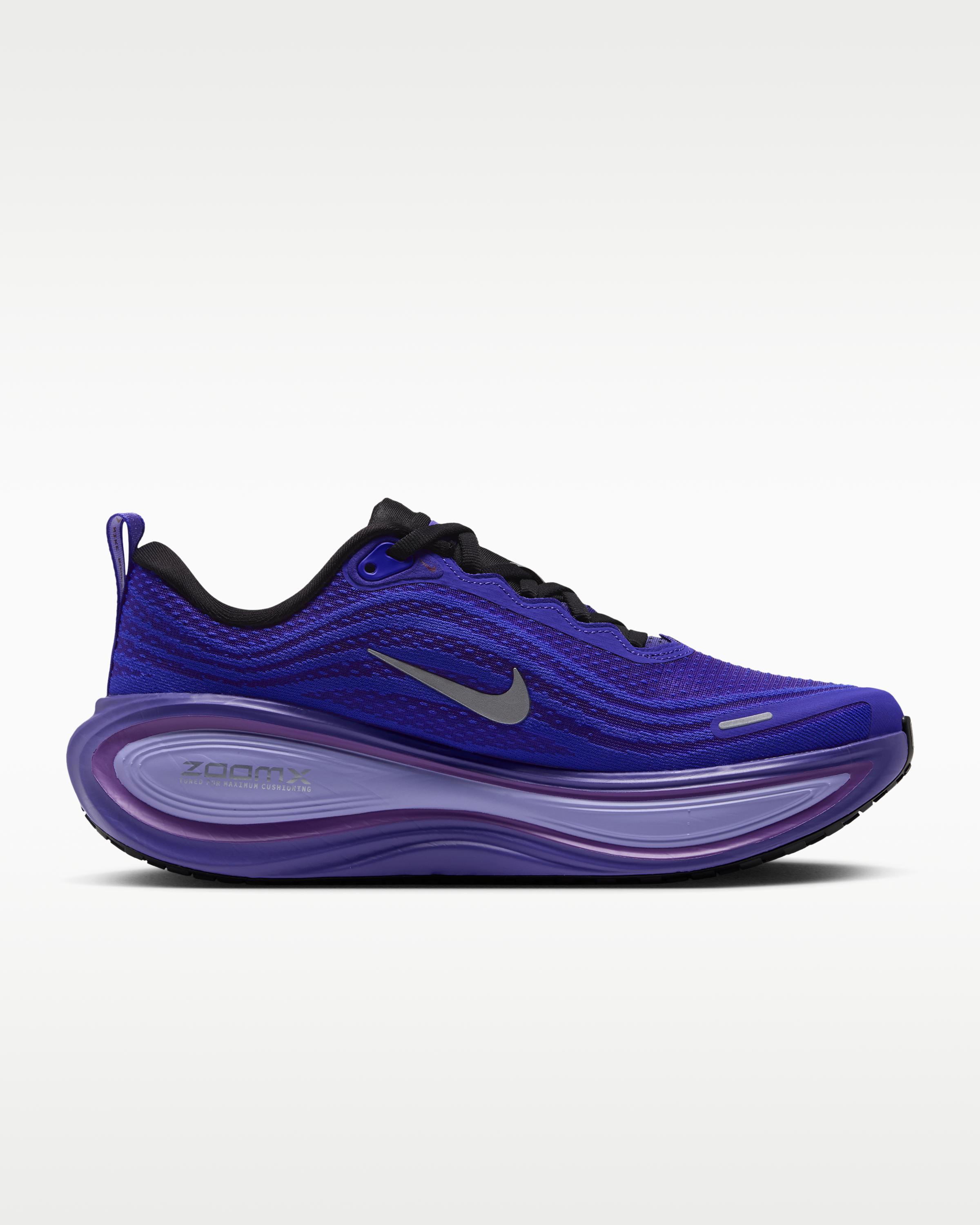 Nike Vomero Plus Women's Road Running Shoes - Black/Persian Violet/Vivid Violet/Metallic Silver - View 3