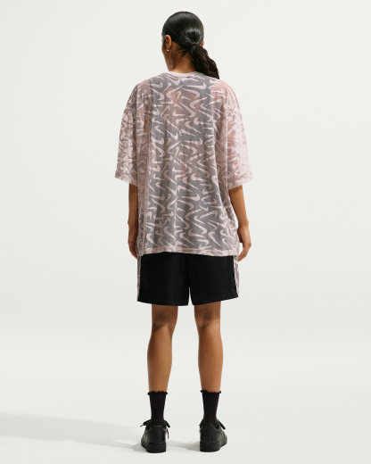 Nike Sportswear Chill Lace Women's Oversized Jersey - Cream II/Light Bone/White - View 5