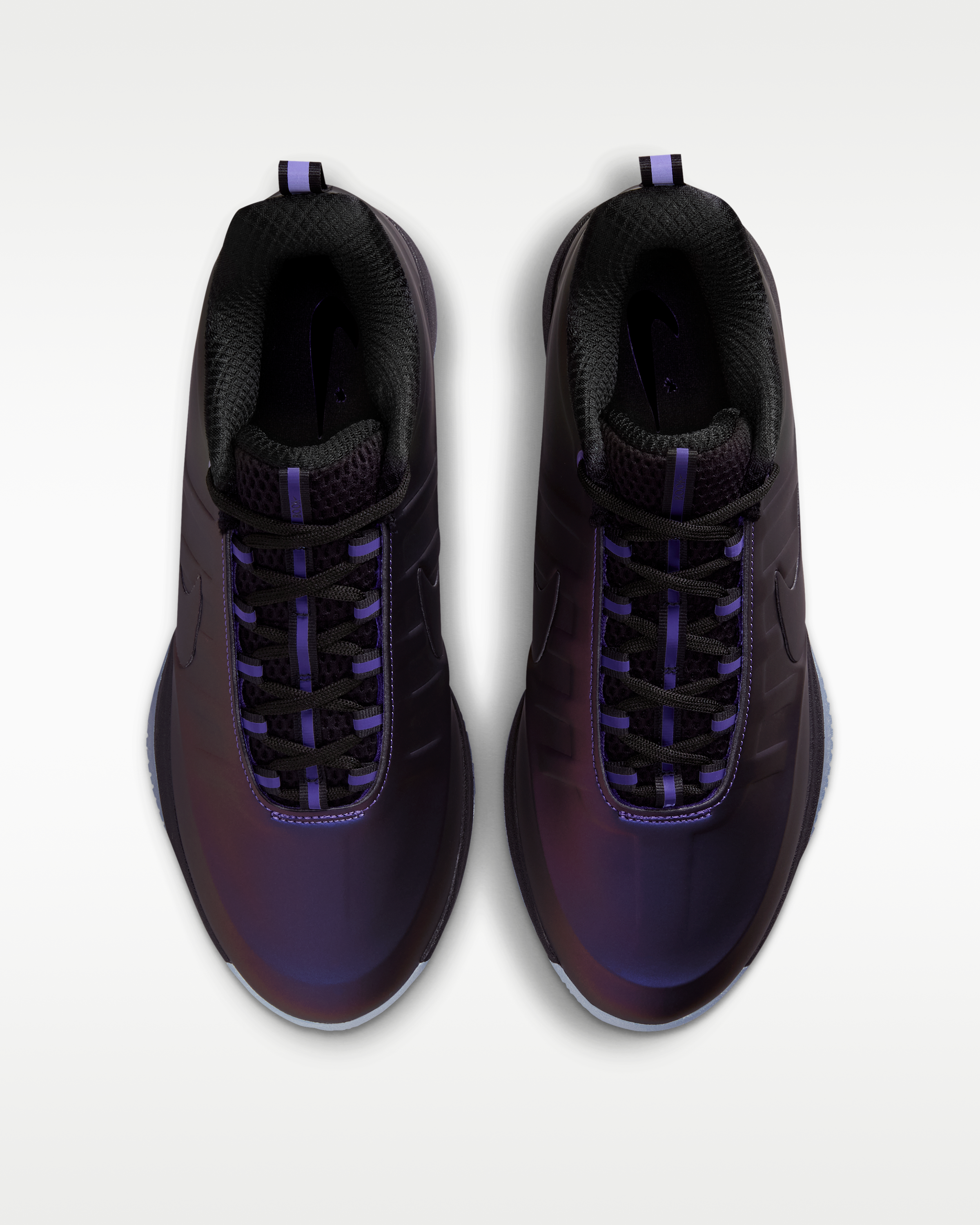 Book 2 PRM 'Eggplant Foamposite' Basketball Shoes - Varsity Purple/Varsity Purple/Black - View 4