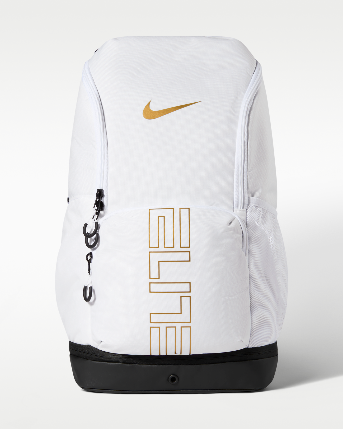 Nike Varsity Elite Backpack (32L) - White/Black/Metallic Gold - View 2