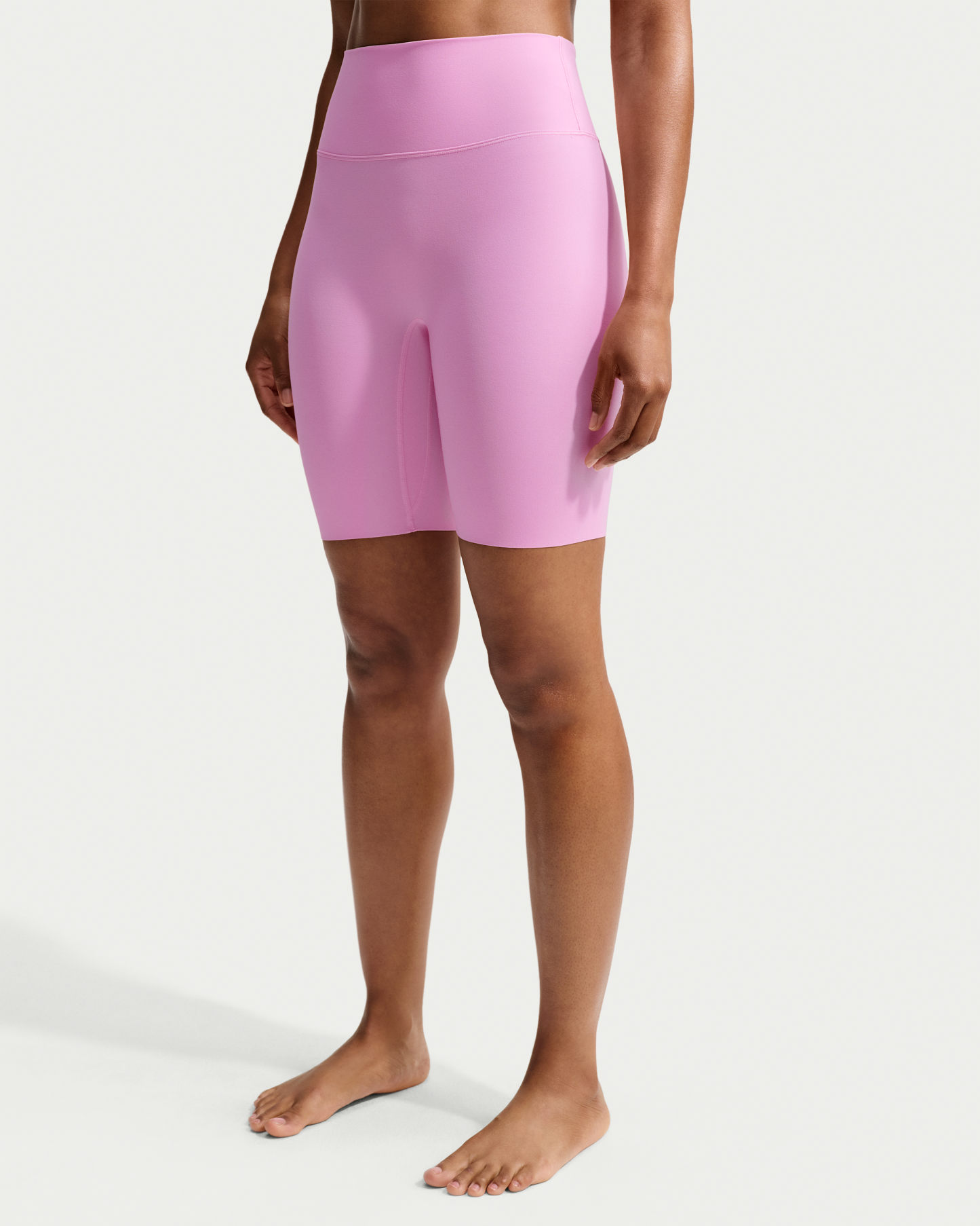 Nike Zenvy Women's High-Waisted 20.5cm (approx.) Biker Shorts - Pink Rise/Cool Grey - View 2
