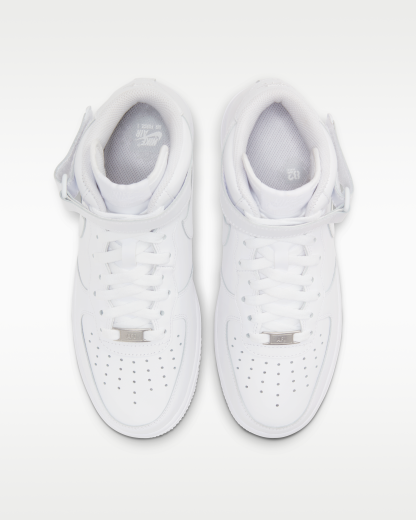 Nike Air Force 1 '07 Mid Women's Shoe - White/White/White - View 4