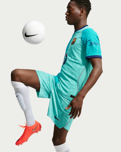 FC Barcelona 2026/27 Match Third Men's Nike Aero-FIT Football Authentic Shirt - Green Frost/Green Frost/Gym Red/Loyal Blue - View 3