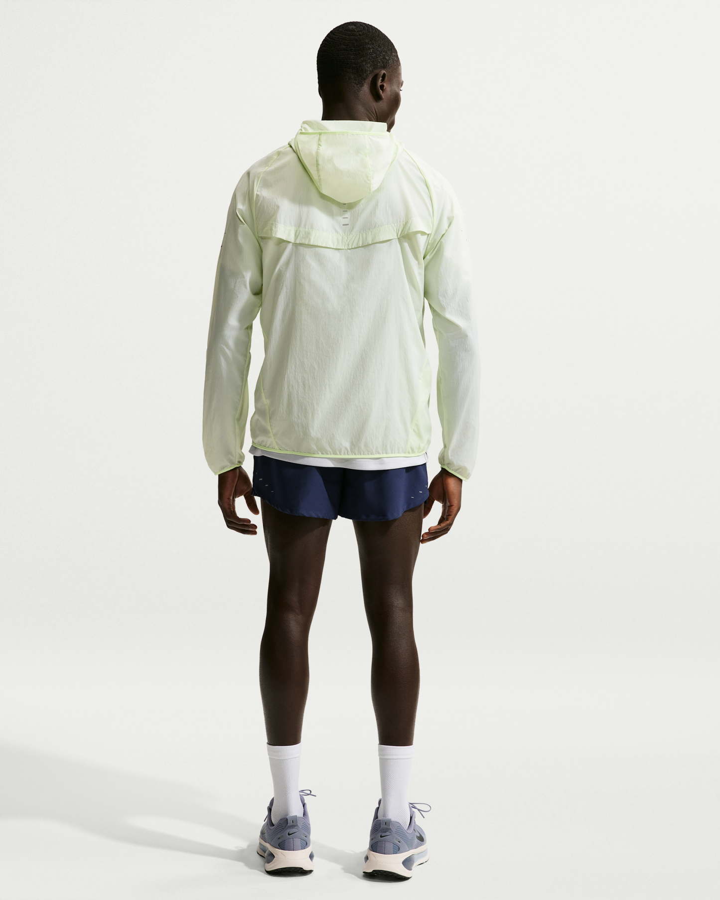 Nike Stride Men's Repel UV Running Jacket - Barely Volt/Barely Volt - View 5
