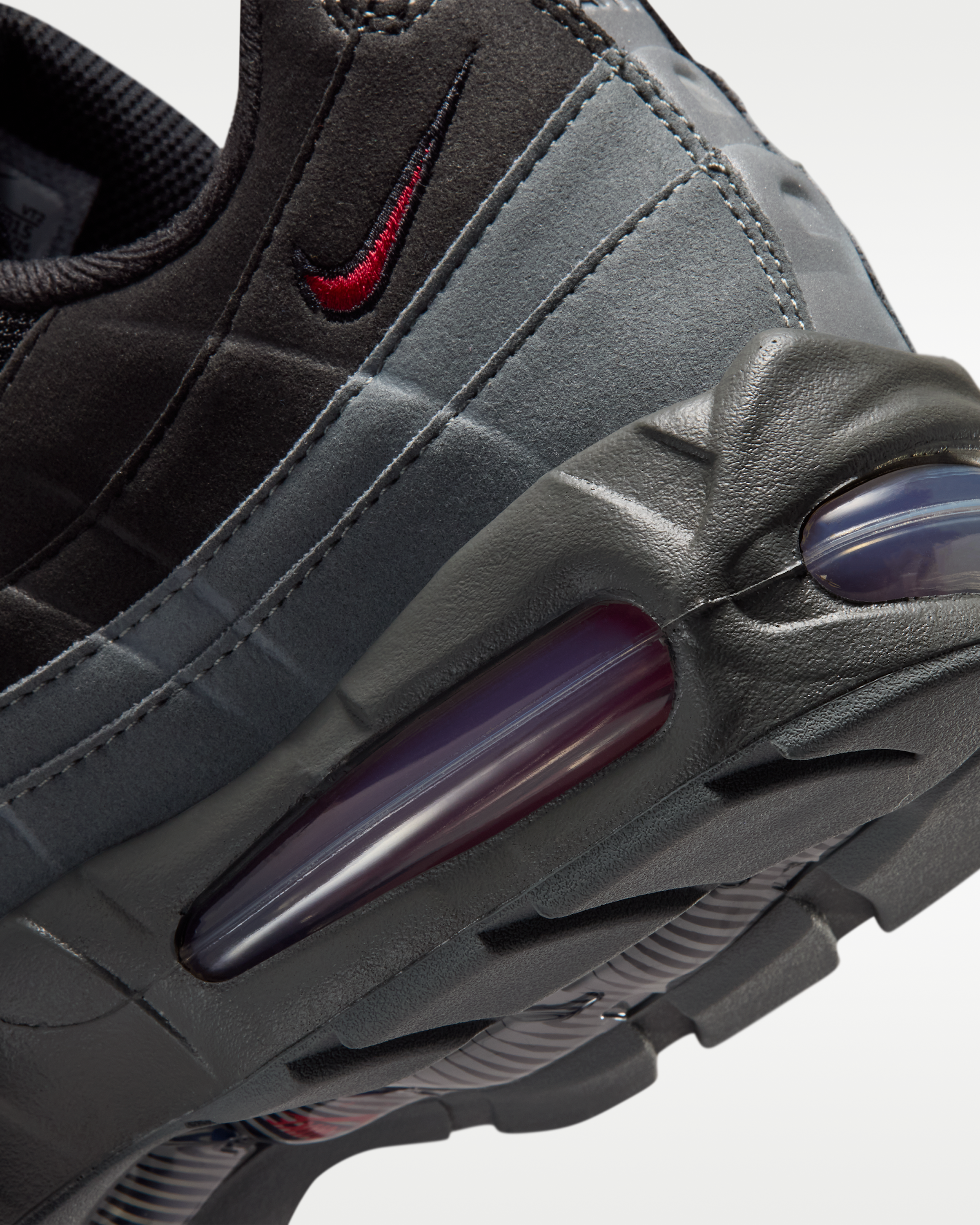 Nike Air Max 95 Big Bubble 'OG' Men's Shoes - Black/Smoke Grey/Dark Smoke Grey/Tough Red - View 8