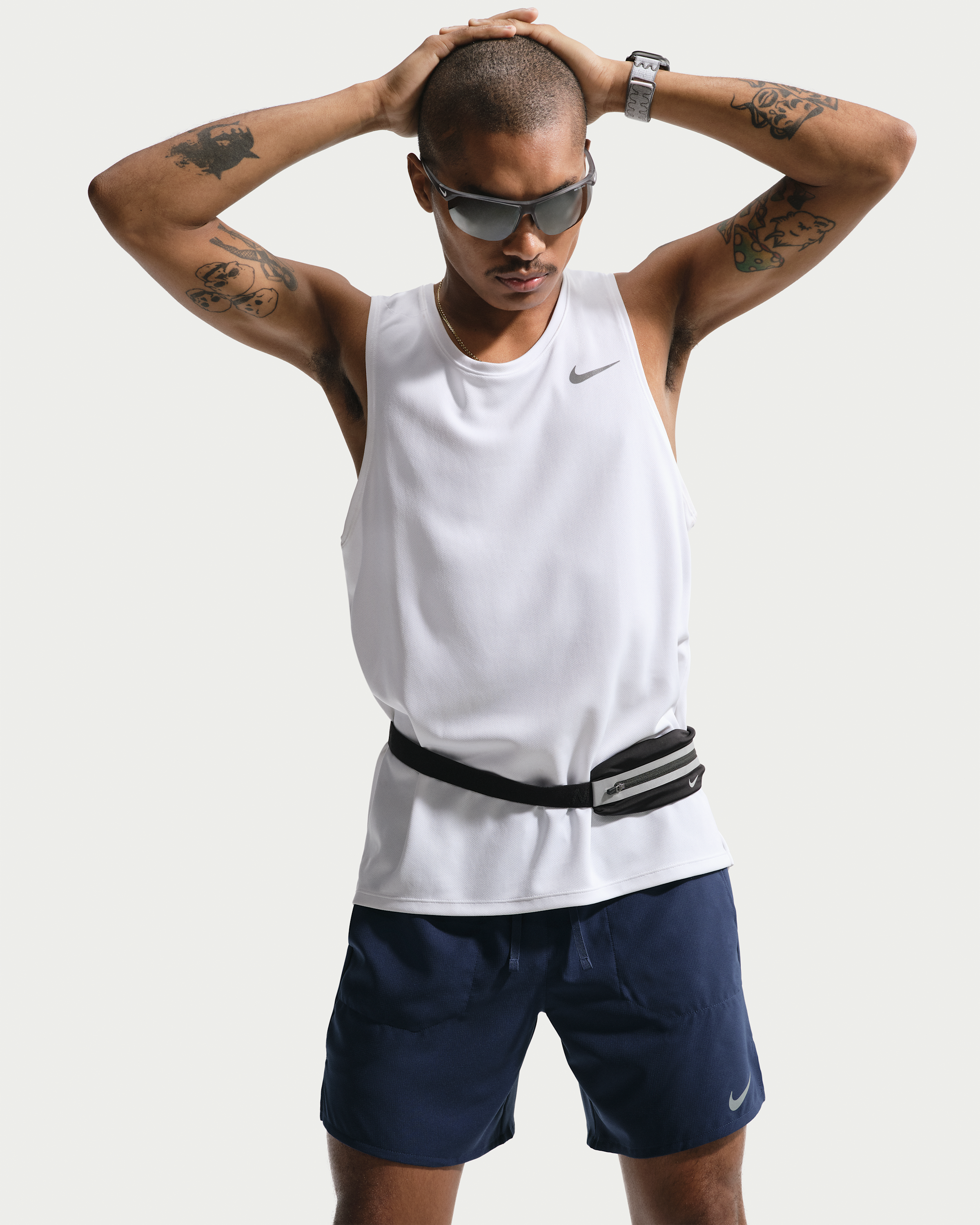 Nike Stride Men's Dri-FIT 18cm (approx.) 2-in-1 Running Shorts - Midnight Navy - View 4