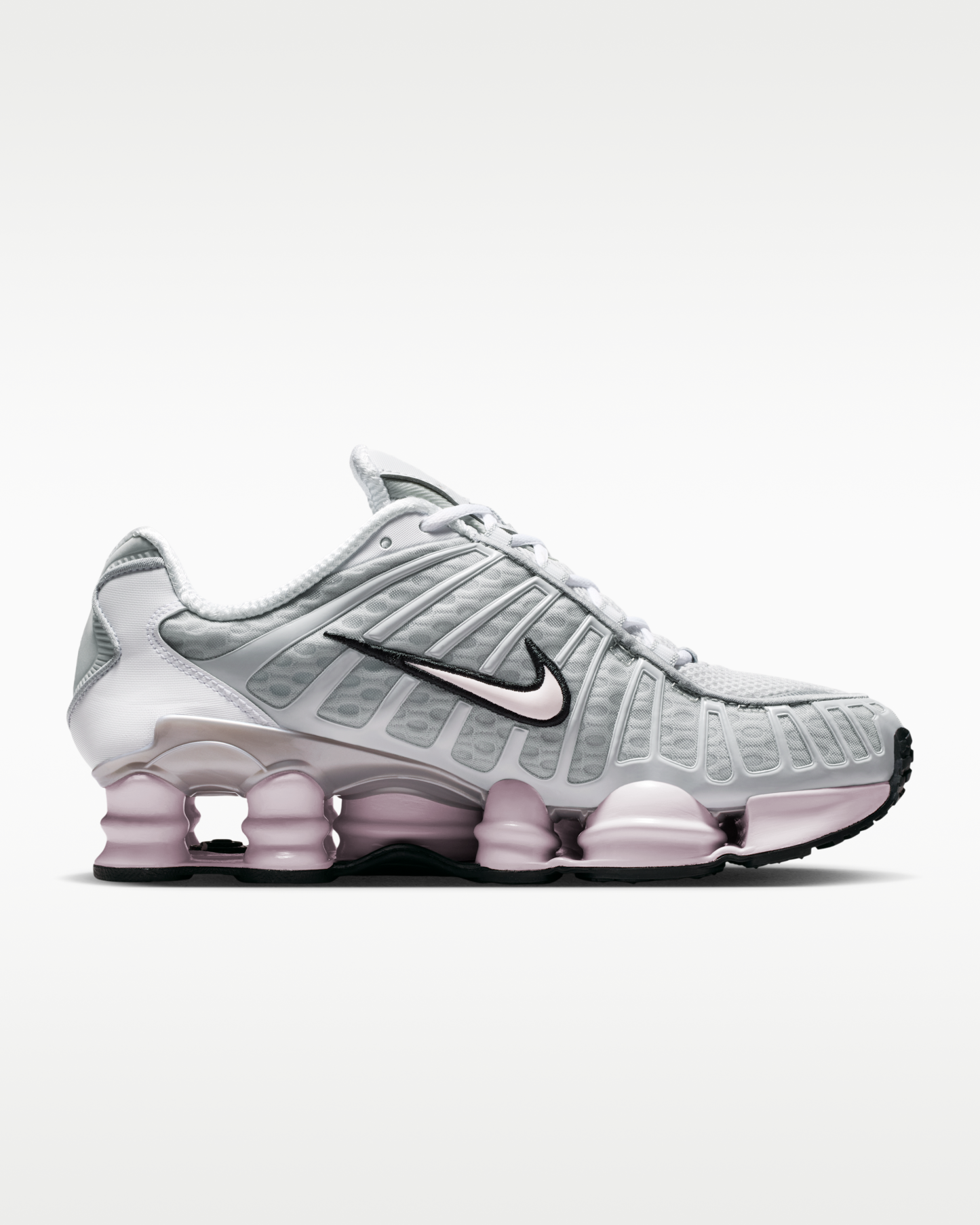 Nike Shox TL Women's Shoes - Neutral Grey/Metallic Silver/Black/Pearl Pink - View 3