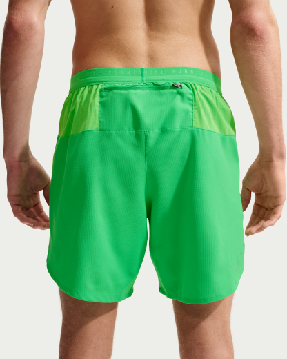 Nike Stride Men's Dri-FIT 18cm (approx.) Briefs-Lined Running Shorts - Green Spark - View 3