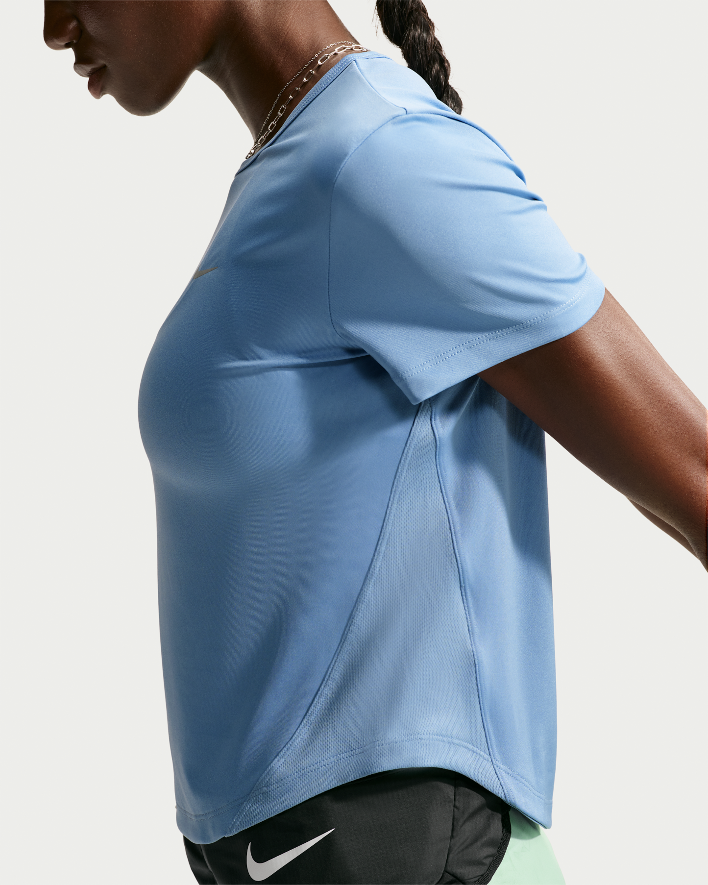 Nike Tempo Women's Dri-FIT Short-Sleeve Running Top - Work Blue - View 3