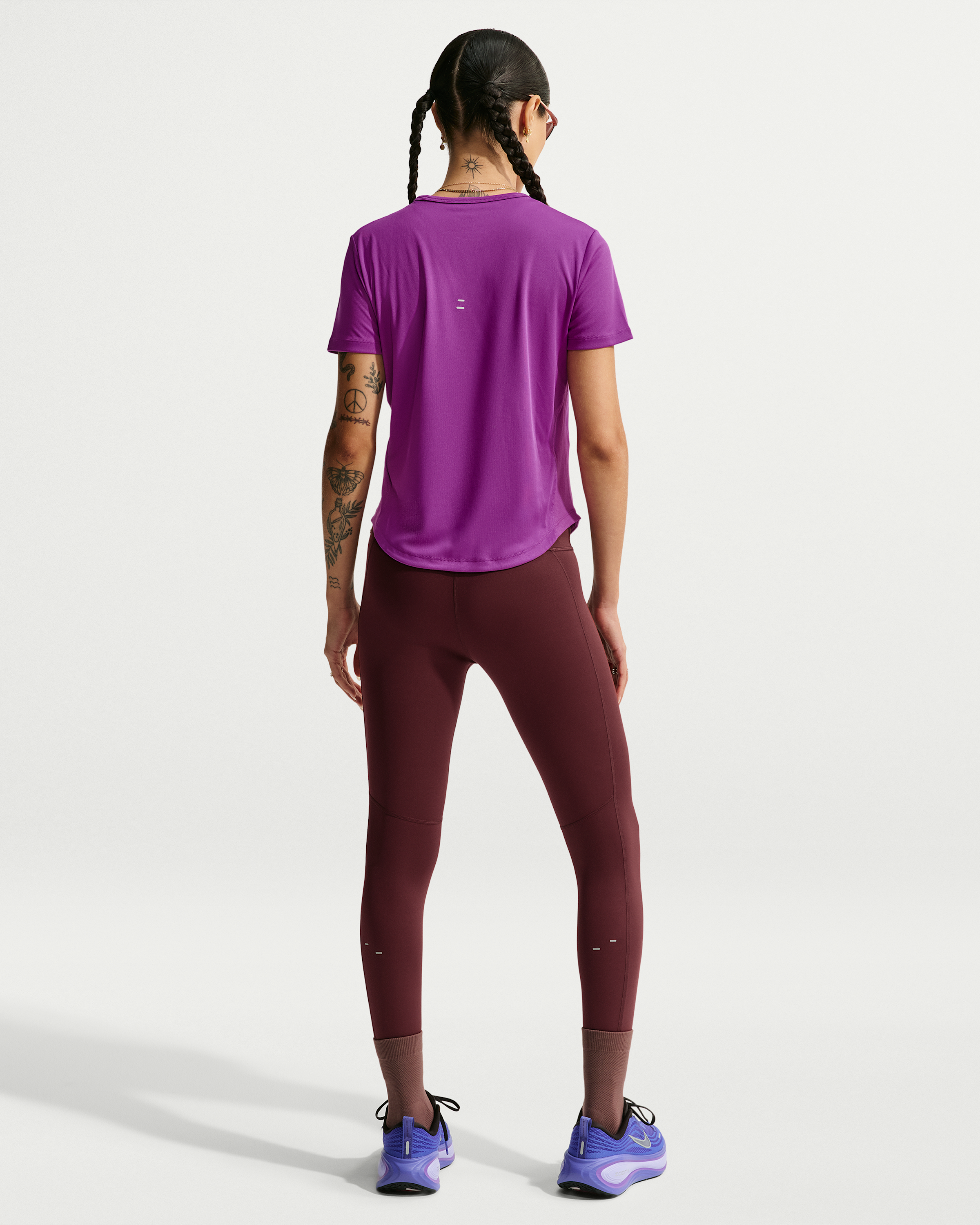 Nike Tempo Women's Dri-FIT Short-Sleeve Running Top - Bold Berry - View 5