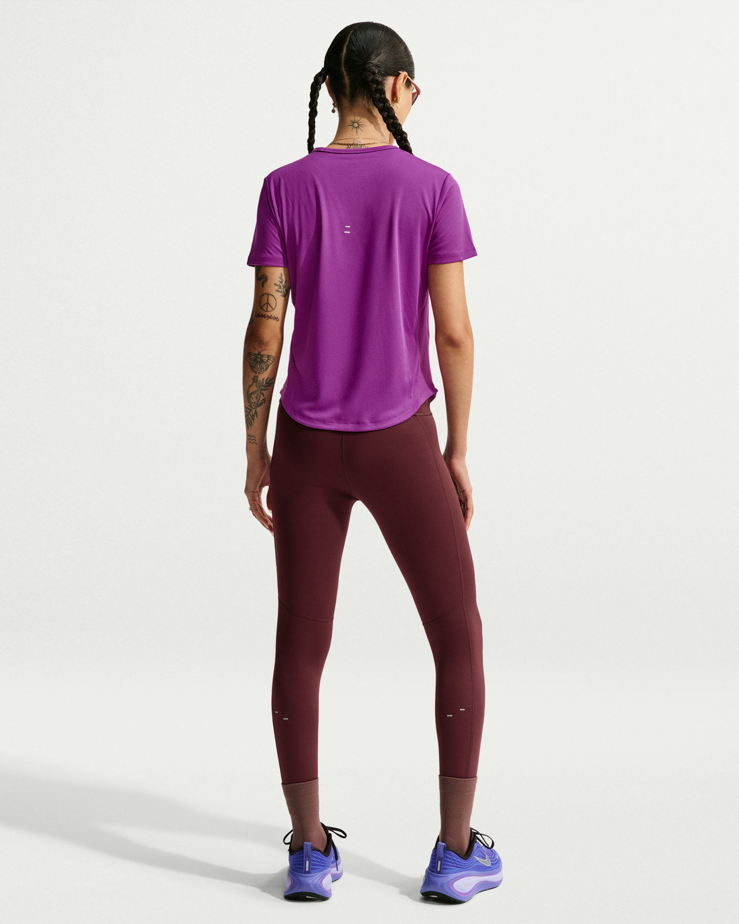 Nike Tempo Women's Dri-FIT Short-Sleeve Running Top - Bold Berry - View 5