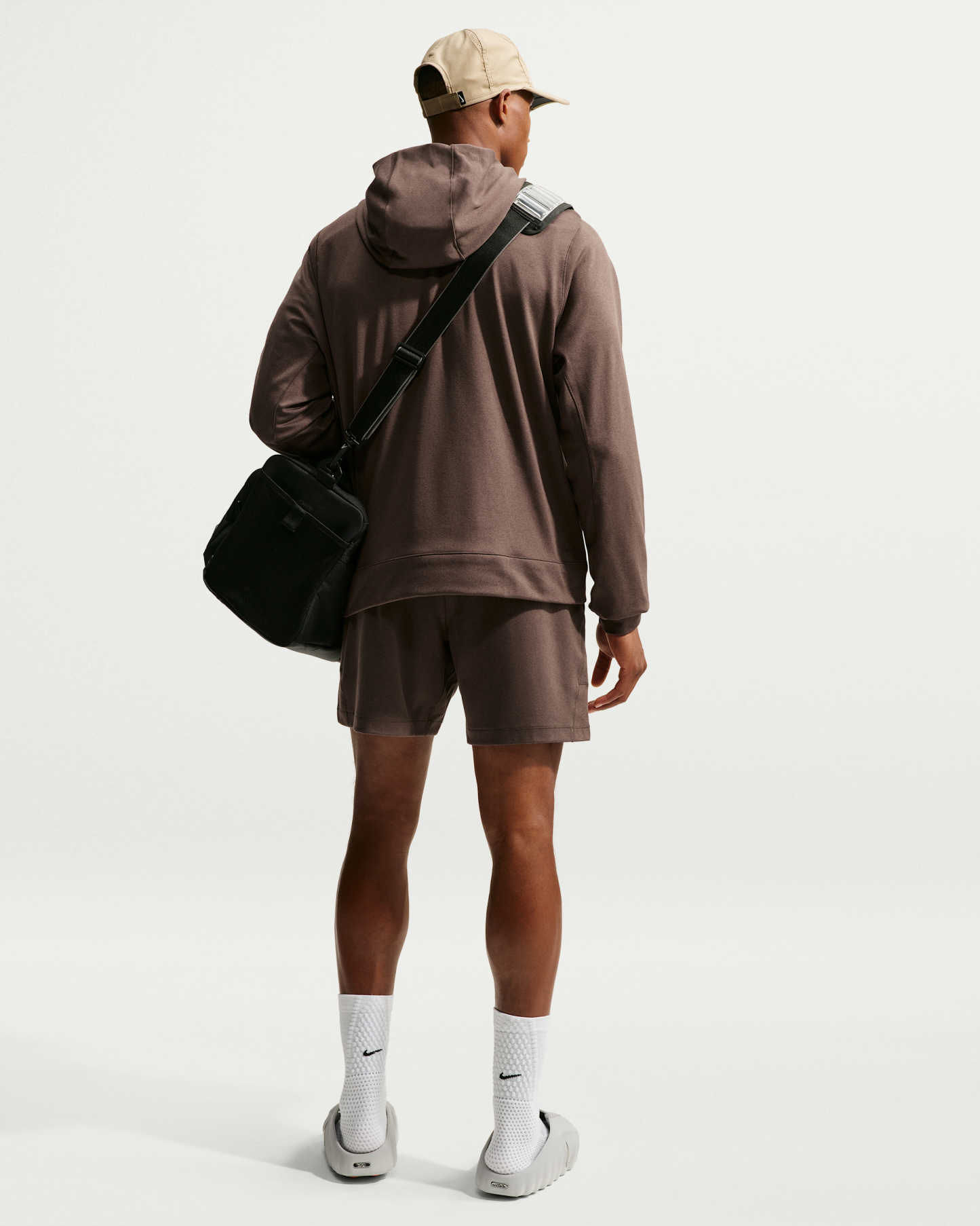 Nike Primary NanoKnit Men's Dri-FIT UV Protection Pullover Performance Hoodie - Baroque Brown/Tar/Heather/Baroque Brown - View 5