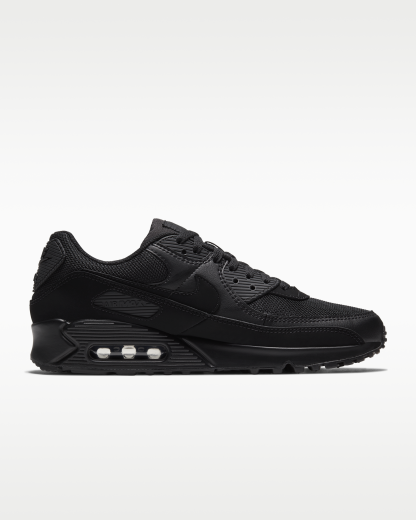 Nike Air Max 90 Men's Shoe - Black/Black/Black/Black - View 3