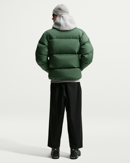 Nike Sportswear Club Men's Therma-FIT Down Puffer Jacket - Fir/White - View 5