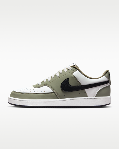 Nike Court Vision Low Men's Shoes - Summit White/Silver Sage/Black - View 1