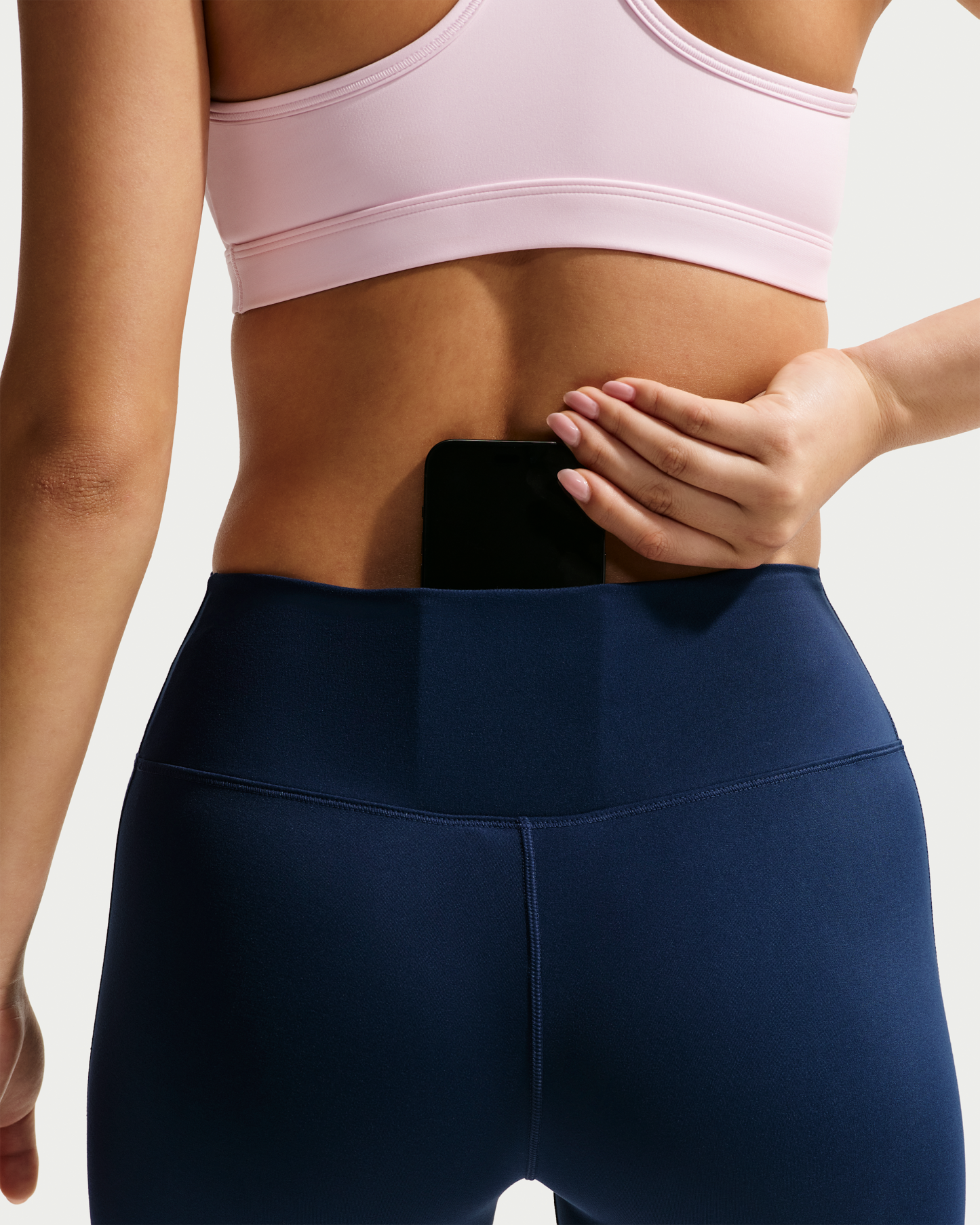 Nike One Women's High-Waisted 12.5cm (approx.) Biker Shorts - Midnight Navy/White - View 6