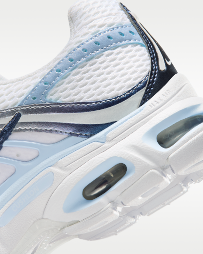 Nike Air Max Moto 2K Women's Shoes - White/Metallic Silver/Midnight Navy/Hydrogen Blue - View 8