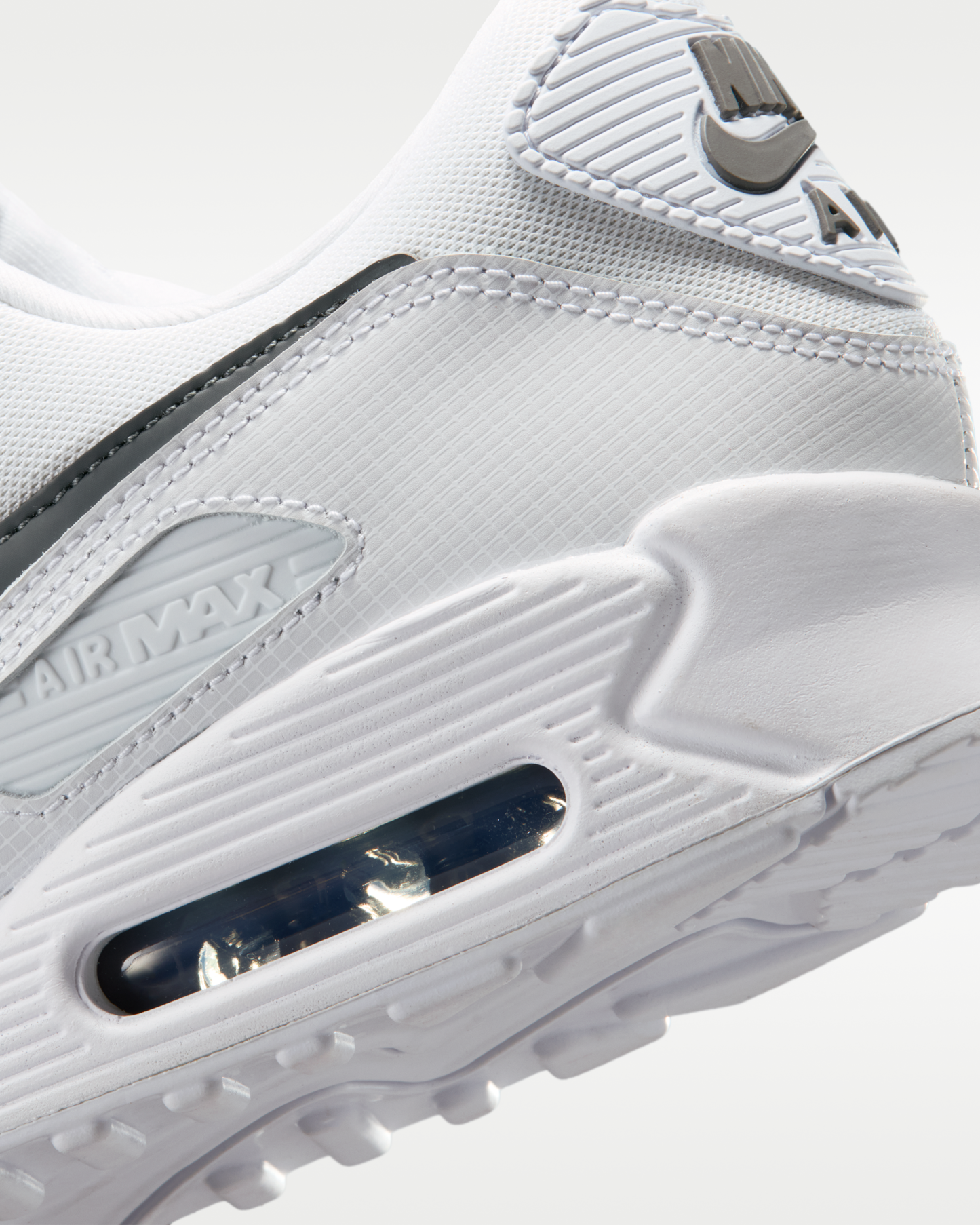 Nike Air Max 90 Men's Shoes - White/White/Smoke Grey - View 8