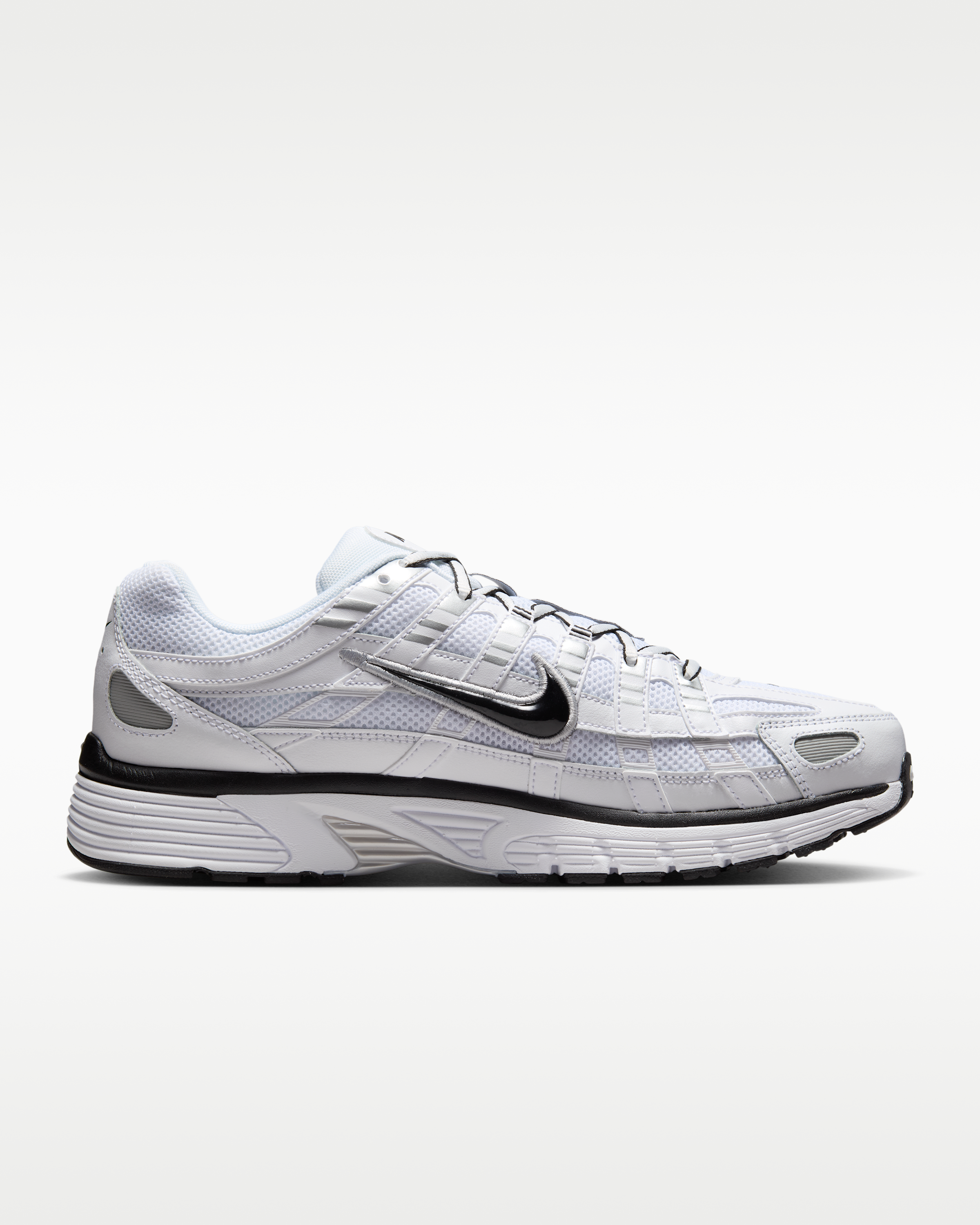 Nike P-6000 Shoes - White/Metallic Silver/Black/Black - View 3