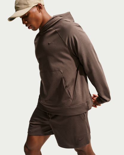 Nike Primary NanoKnit Men's Dri-FIT UV Protection Pullover Performance Hoodie - Baroque Brown/Tar/Heather/Baroque Brown - View 3